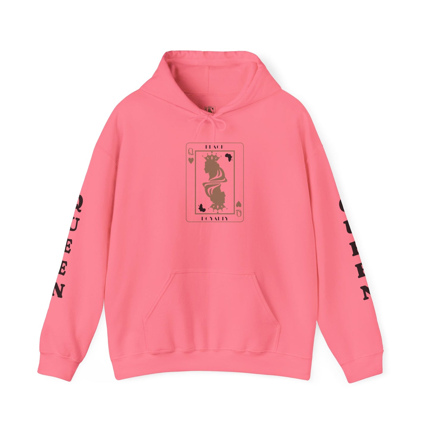 Queen of Hearts Card Hoodie — Graphic Playing Card Sweatshirt