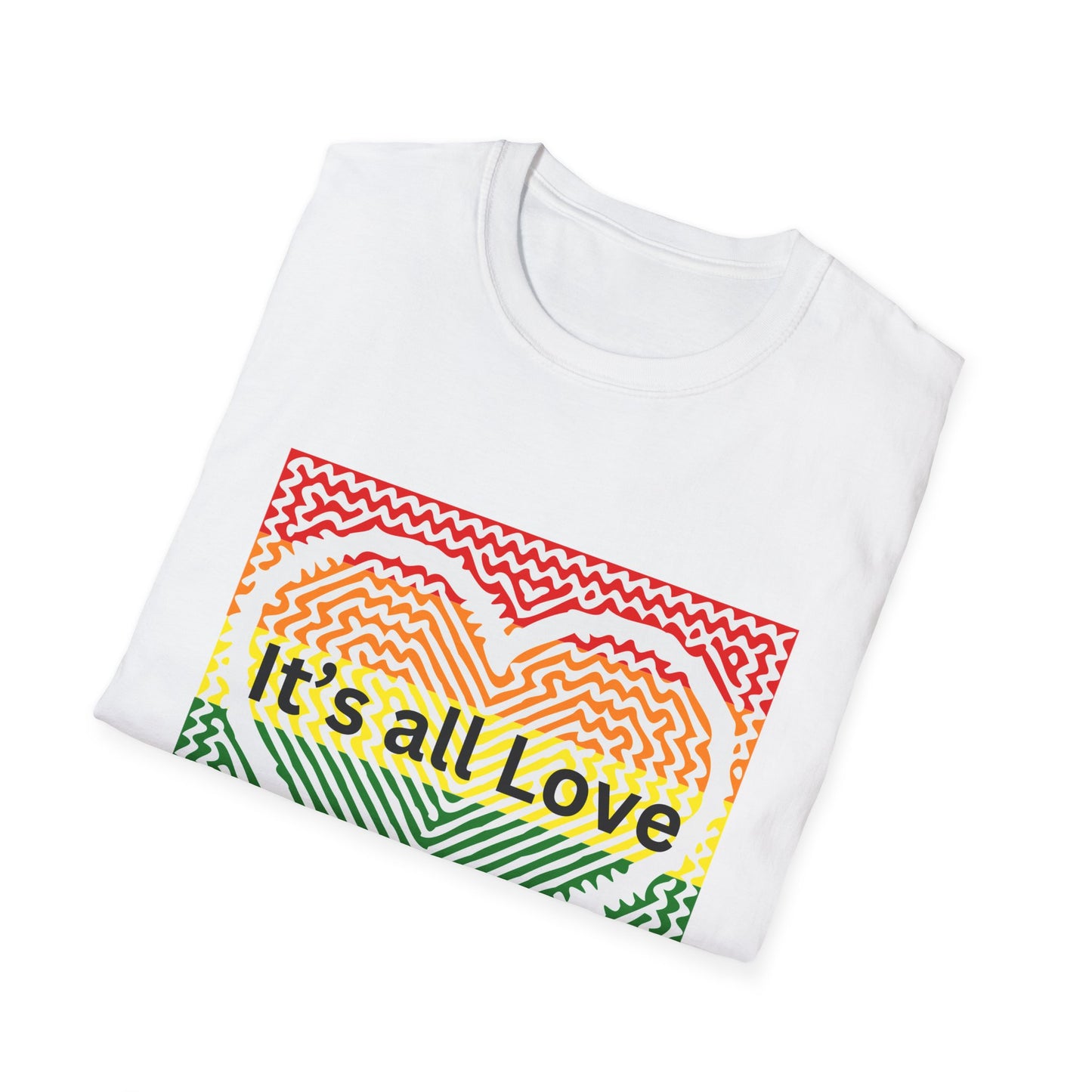 It's All Love Rainbow Heart T-Shirt