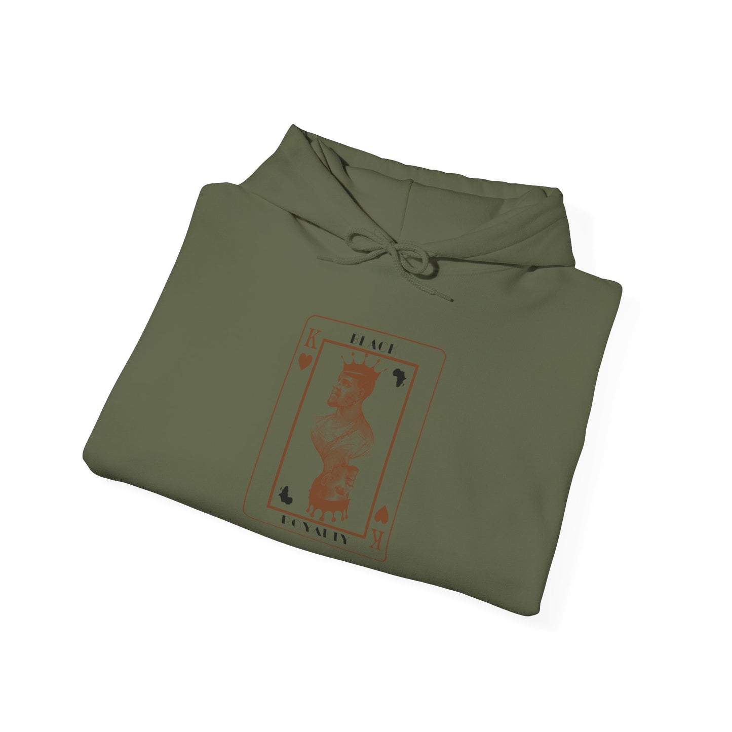 King of Hearts Hoodie — Classical Sculpture Playing Card Sweatshirt