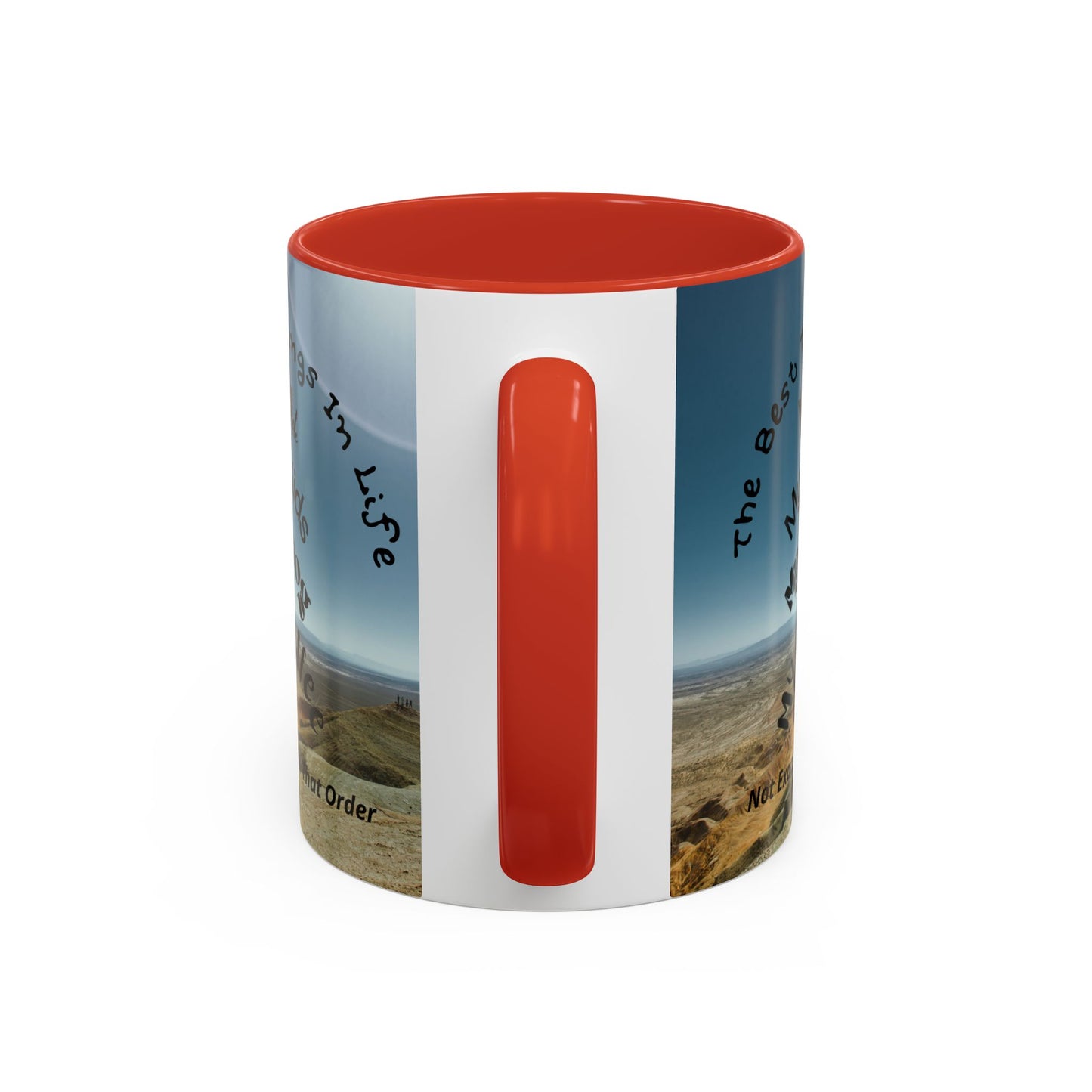 Coffee Mug — “The Best Things in Life: My Mate, My Kids, My Dog, My Coffee” Accent Ceramic Mug