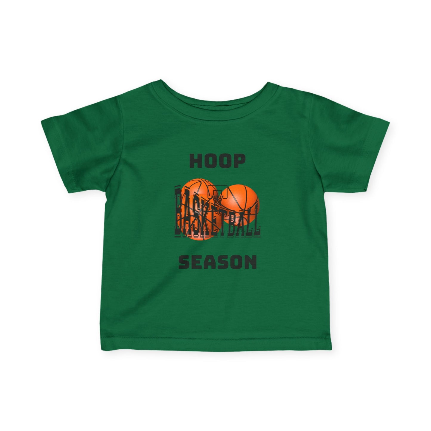 "Hoop Season" Baby Jersey Shirt -- Infant Basketball Tee