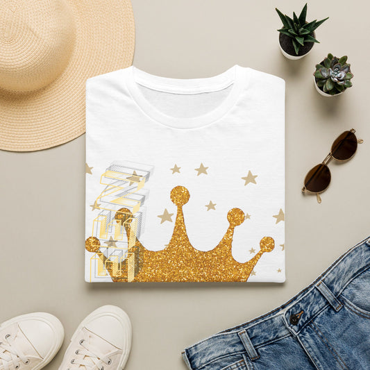 Gold Crown Tee — Glitter Queen Graphic T-Shirt