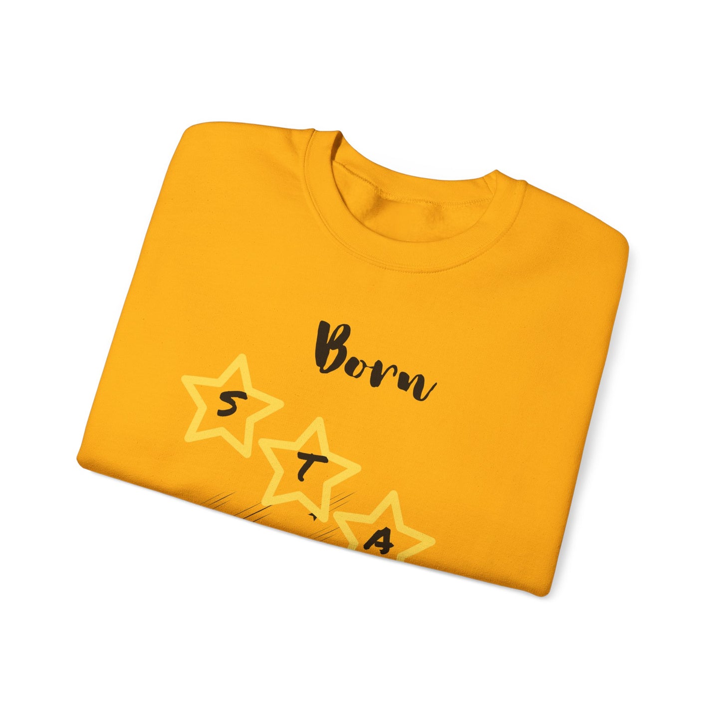"Born Star' Unisex Heavy Blend™ Crewneck Sweatshirt - Cozy Inspiration for Every Occasion