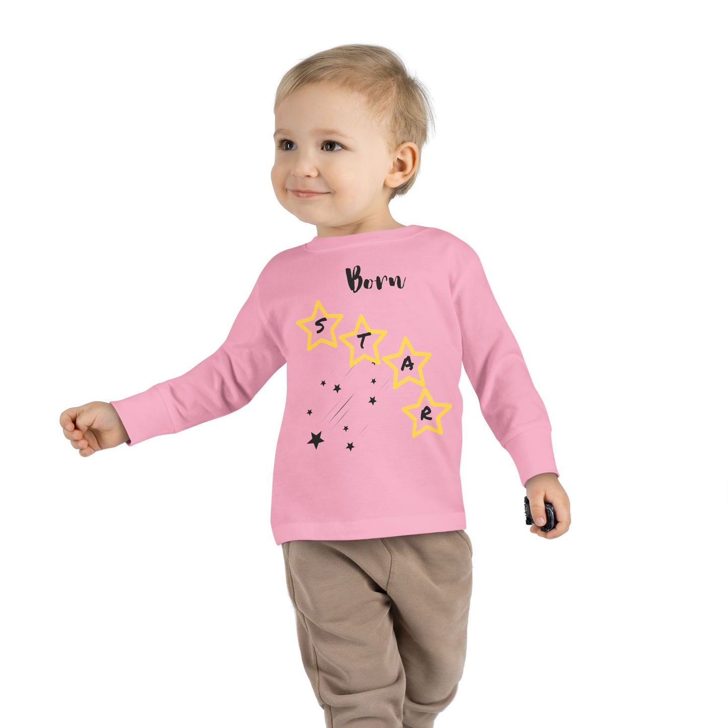Toddler Long Sleeve Tee - Born Star Graphic Shirt