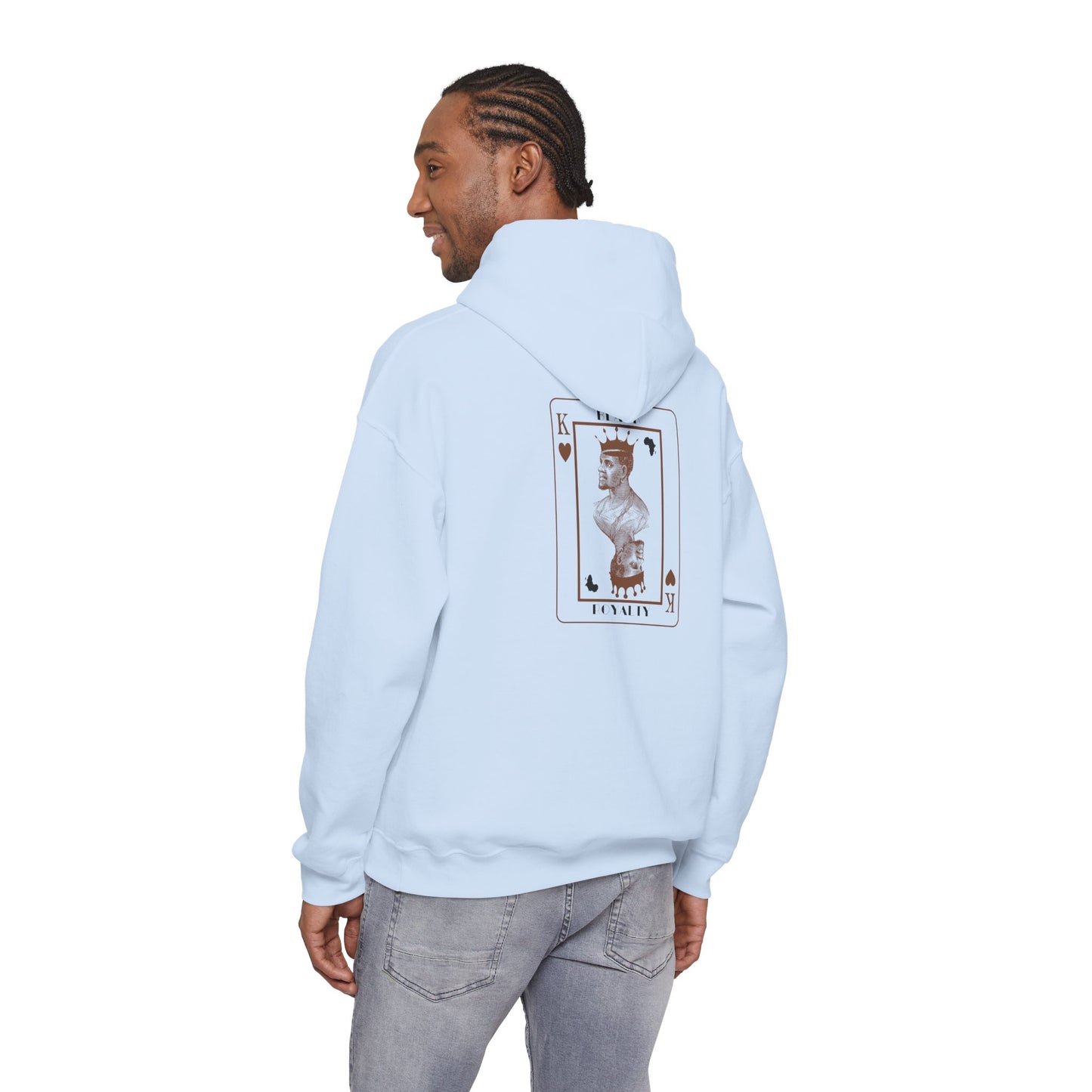King of Hearts Hoodie — Classical Sculpture Playing Card Sweatshirt