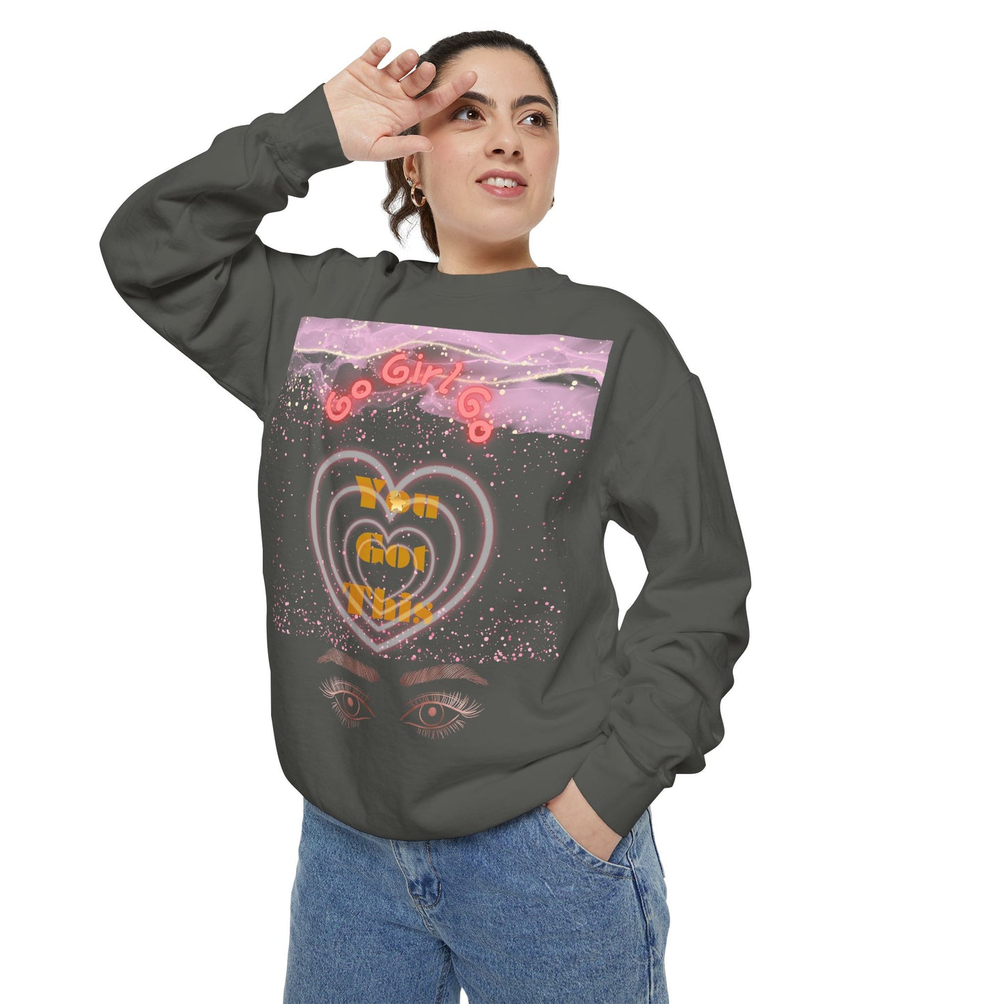 Go Girl Sweatshirt — 'You Got This' Motivational College Crewneck Sweatshirt