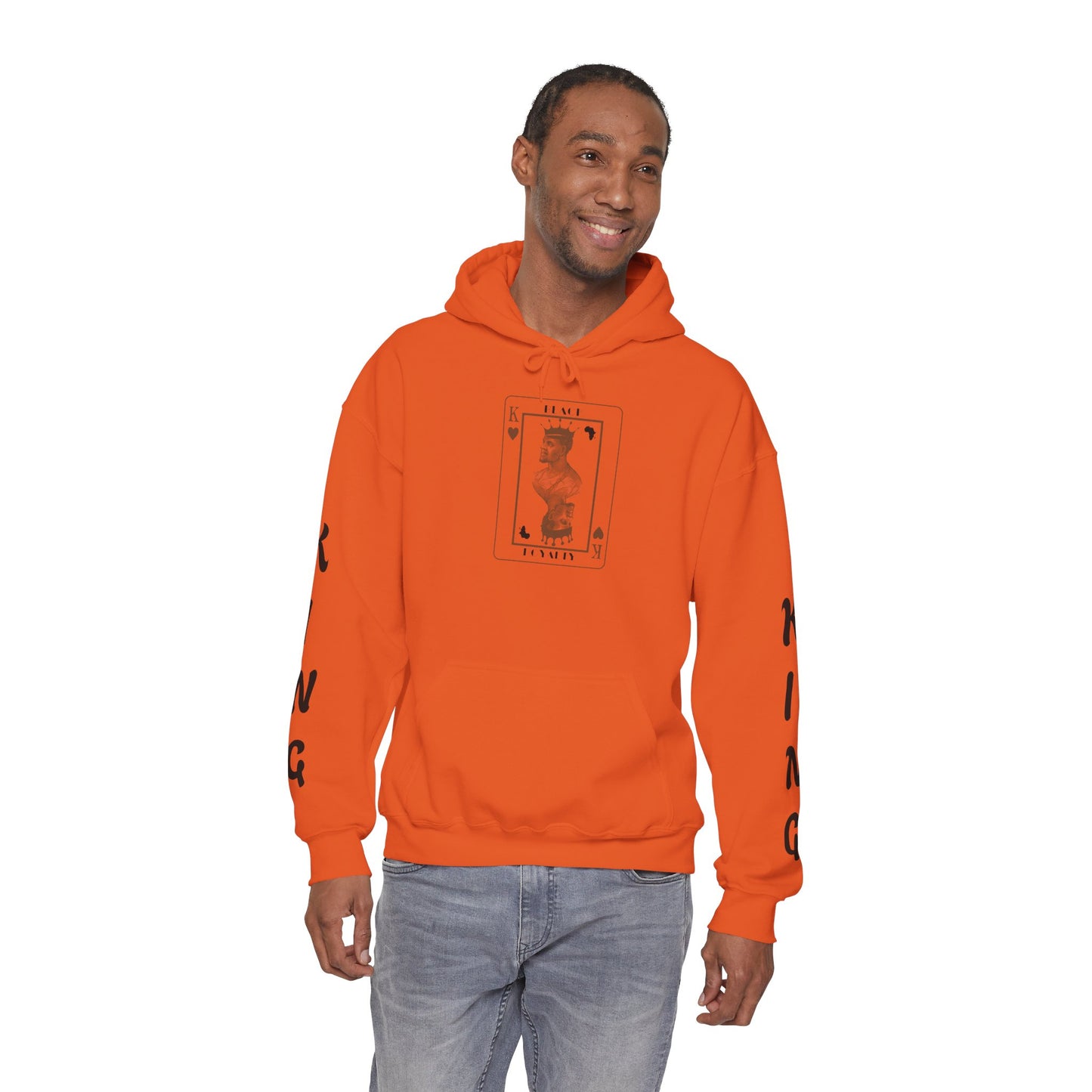 King of Hearts Hoodie — Classical Sculpture Playing Card Sweatshirt