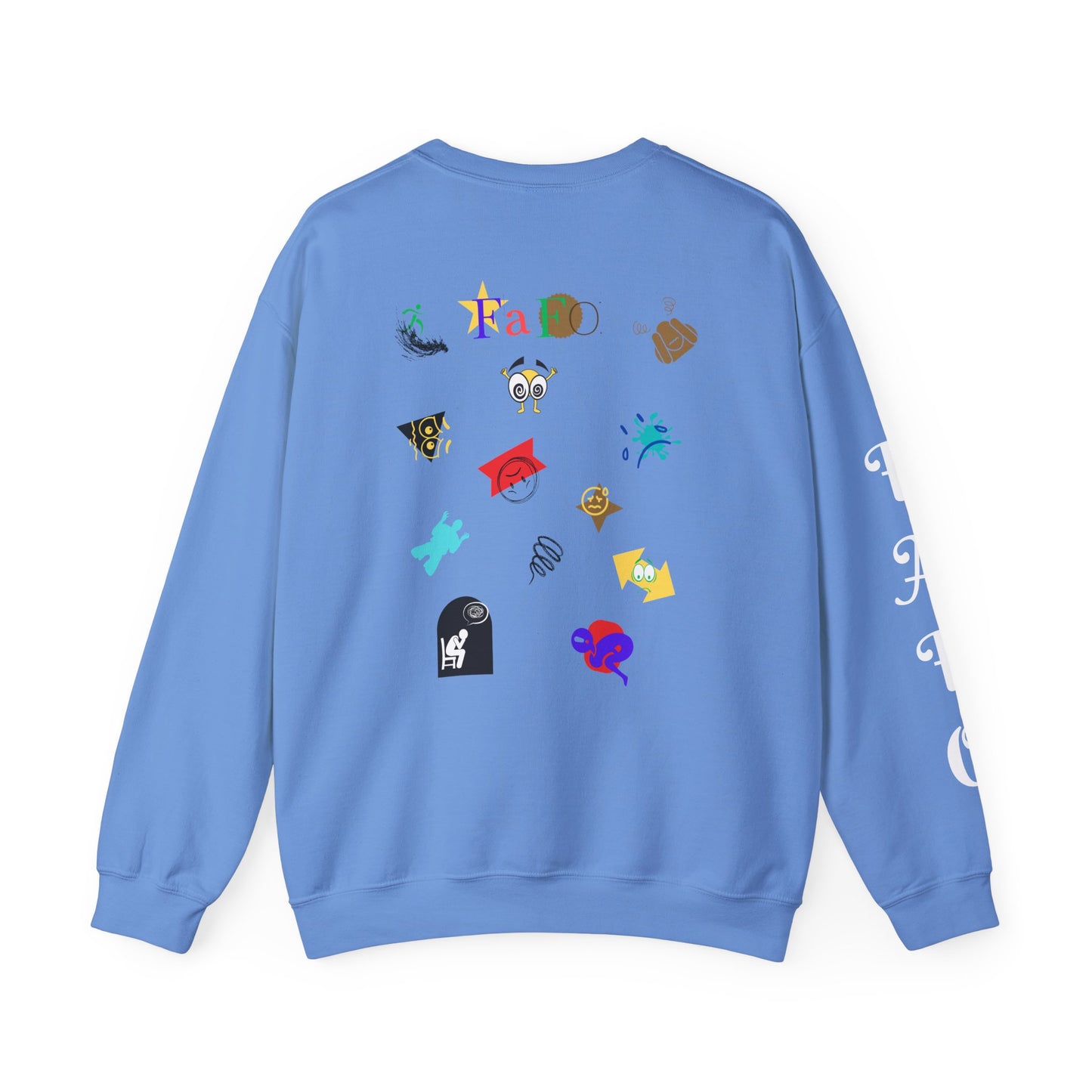 FAFO Comical and Colorful Design Unisex Crewneck Sweatshirt