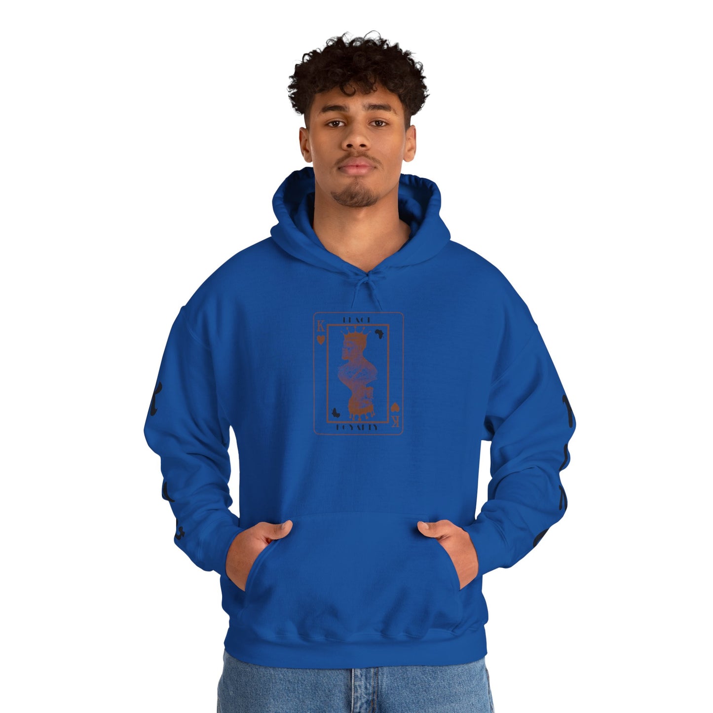 King of Hearts Hoodie — Classical Sculpture Playing Card Sweatshirt