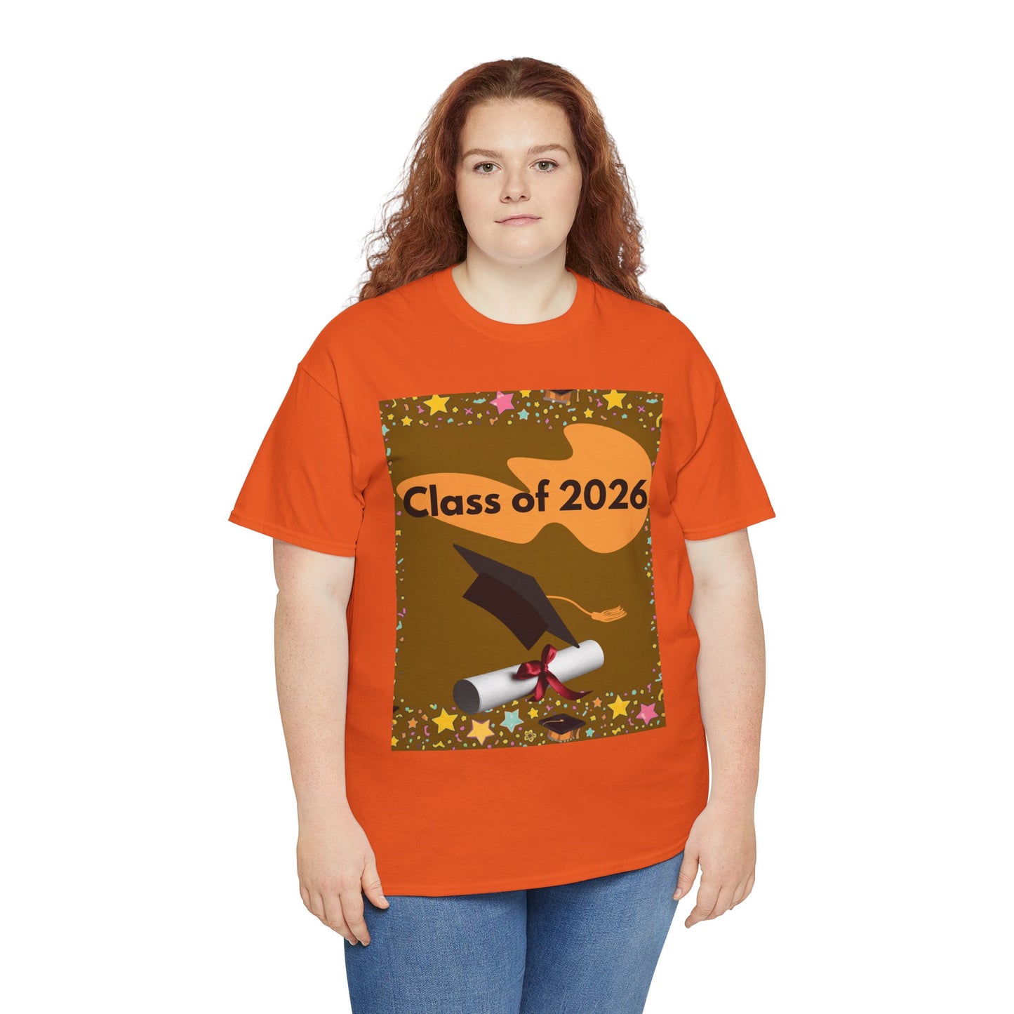 "Class of 2026" Graphic T-Shirt — Scroll, Graduation Cap, Class of 2026
