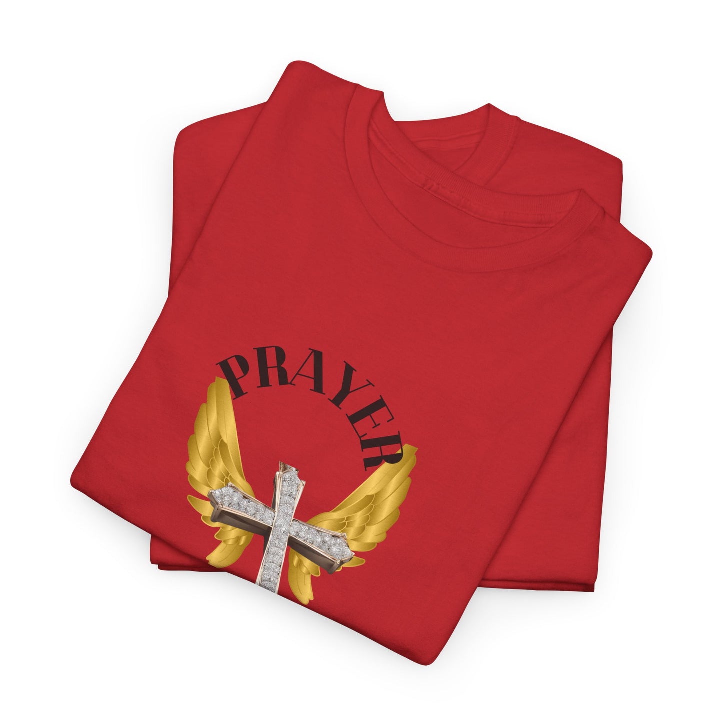Holy: "Prayer Warrior" - Unisex Heavy Cotton Tee - Motivational T-Shirt (Adults)