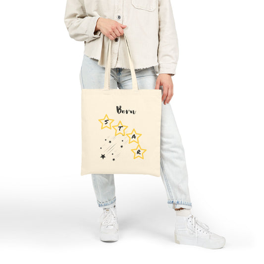 Born Star: Cotton Canvas Tote Bag