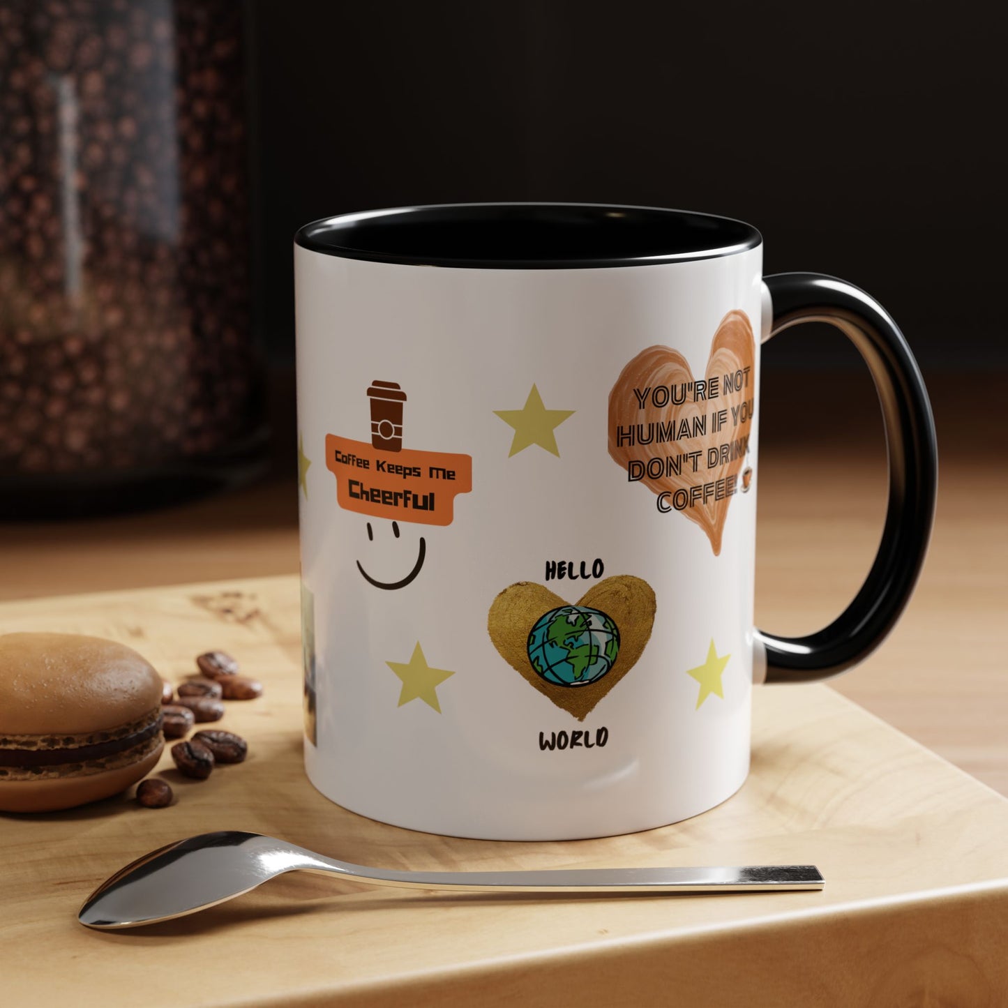 All About Coffee - Coffee Mug — Cute Coffee Quotes Accent Mug (11/15oz)