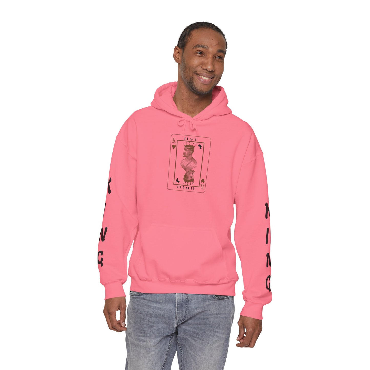 King of Hearts Hoodie — Classical Sculpture Playing Card Sweatshirt