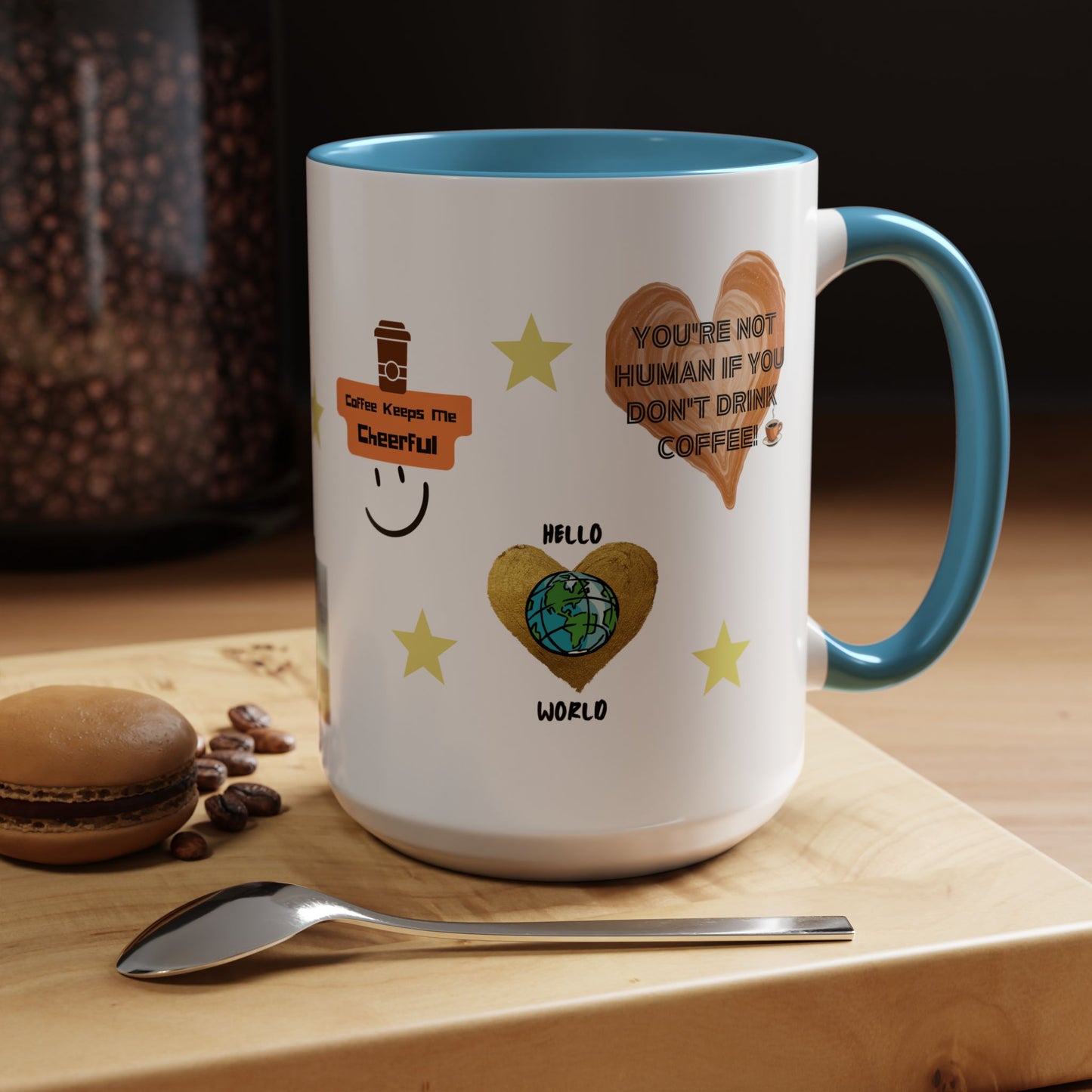 All About Coffee - Coffee Mug — Cute Coffee Quotes Accent Mug (11/15oz)
