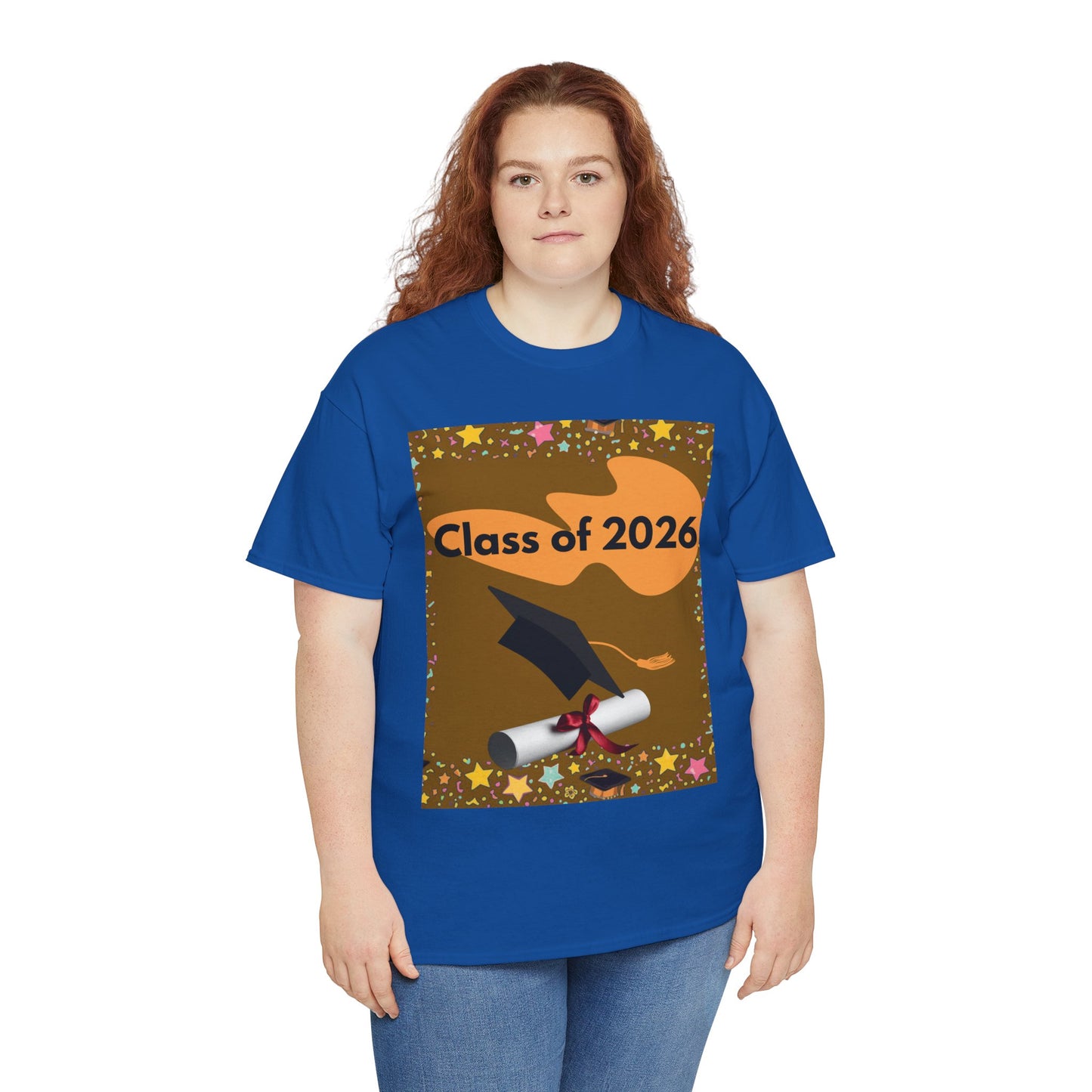 "Class of 2026" Graphic T-Shirt — Scroll, Graduation Cap, Class of 2026