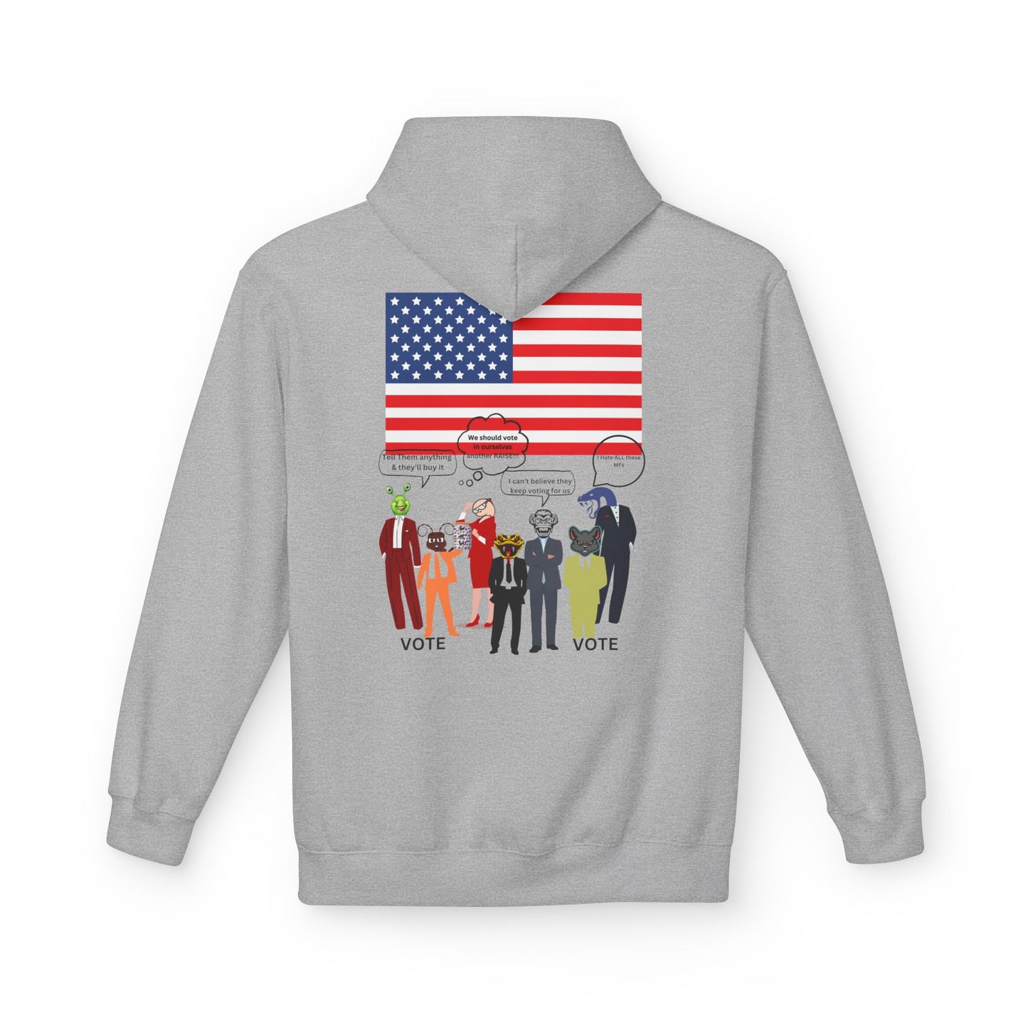 USA University 250 Yrs Hoodie — Patriotic Political Statement Graphic