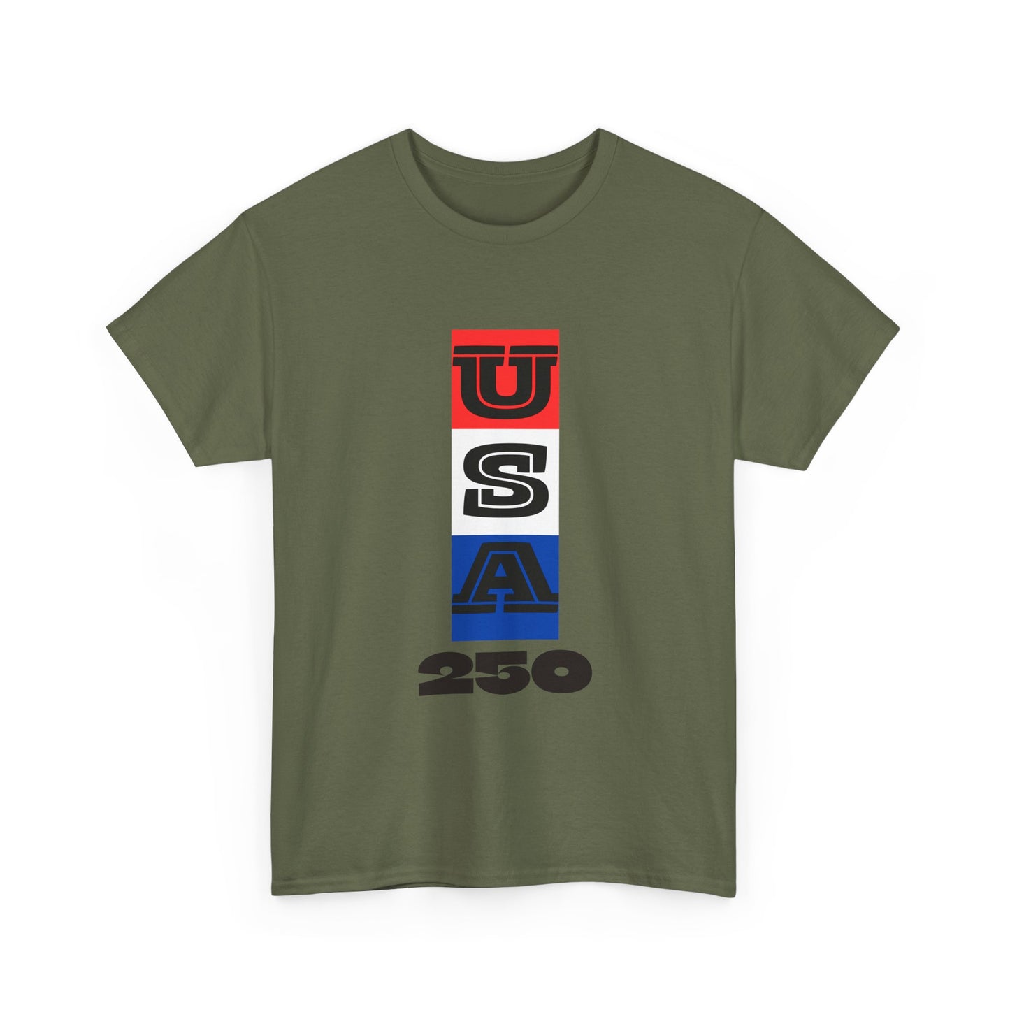 Patriotic USA Unisex Heavy Cotton Tee | USA 250