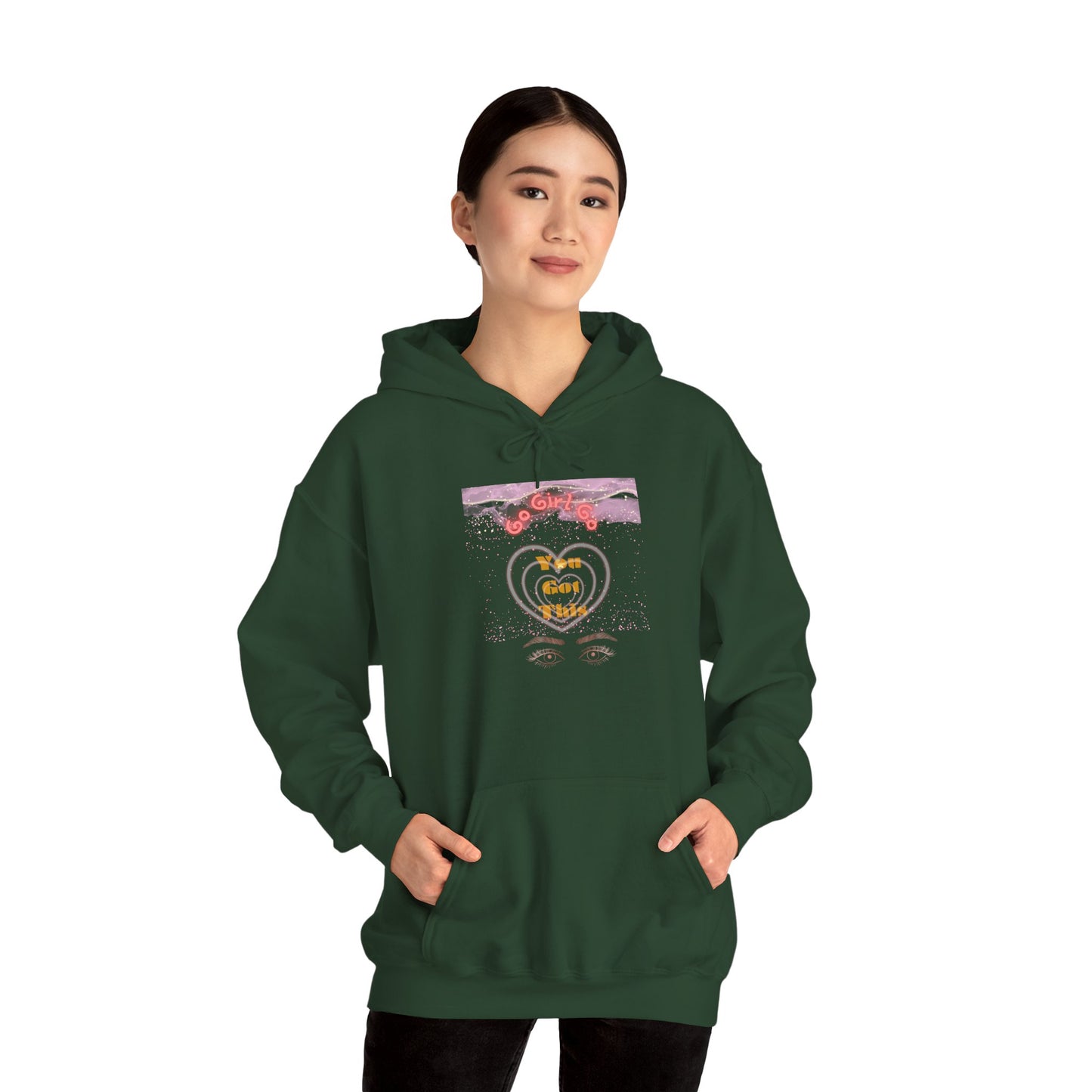 Go Girl University Hoodie — 'You Got This' Motivational Pink Graphic Hoodie