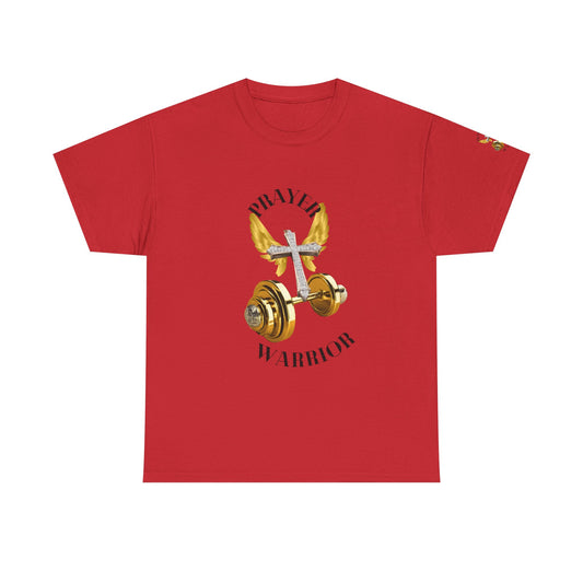 Holy: "Prayer Warrior" - Unisex Heavy Cotton Tee - Motivational T-Shirt (Adults)