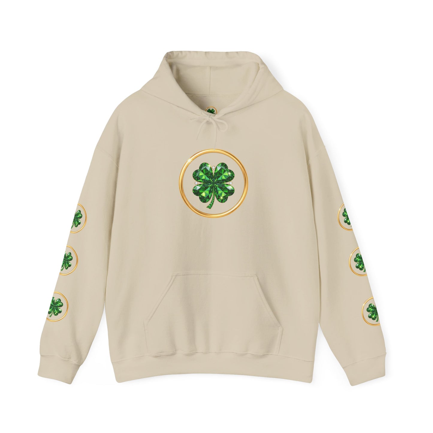St. Patrick’s Day Lucky Pot Hoodie — Gold Pot of Money Shamrock Sweatshirt