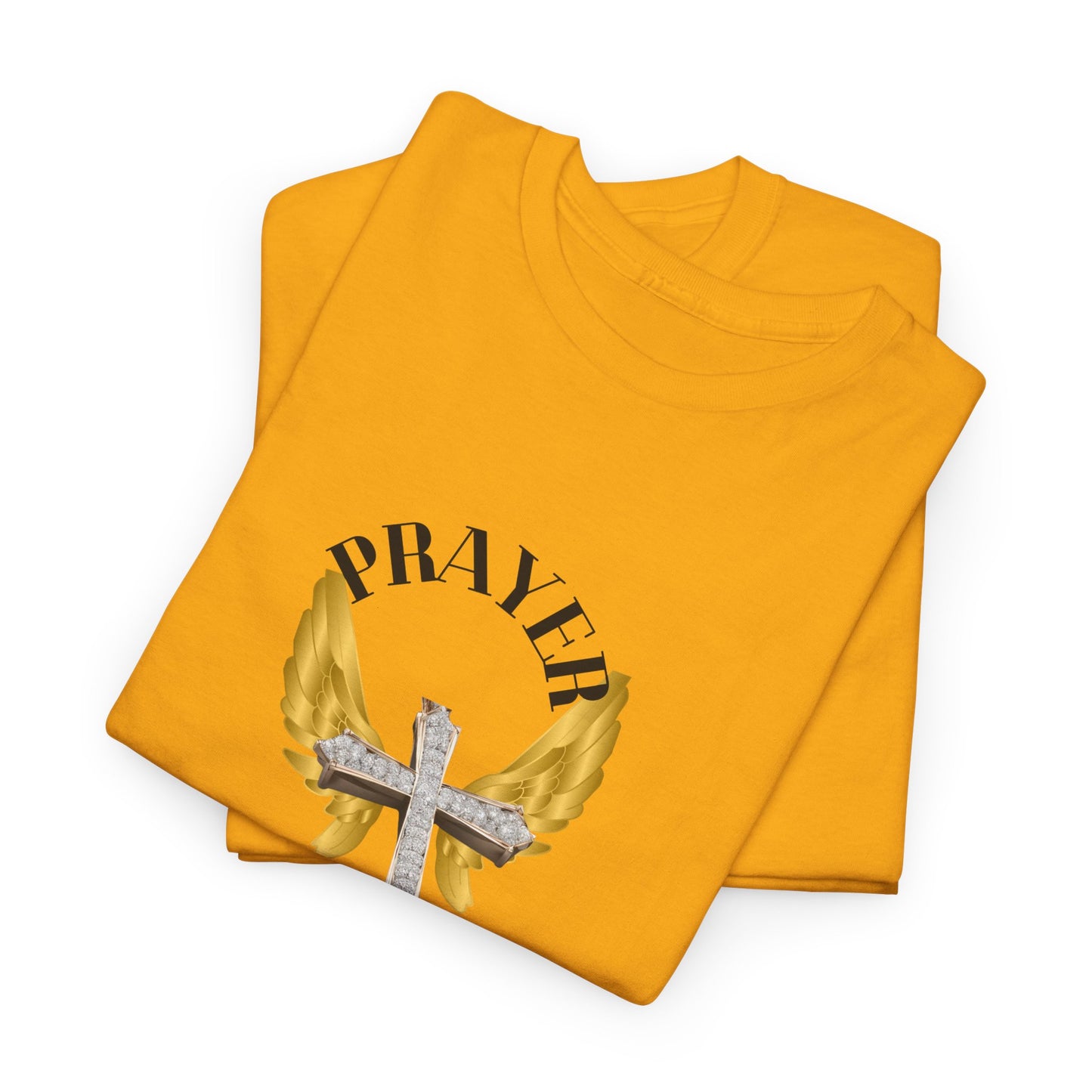 Holy: "Prayer Warrior" - Unisex Heavy Cotton Tee - Motivational T-Shirt (Adults)