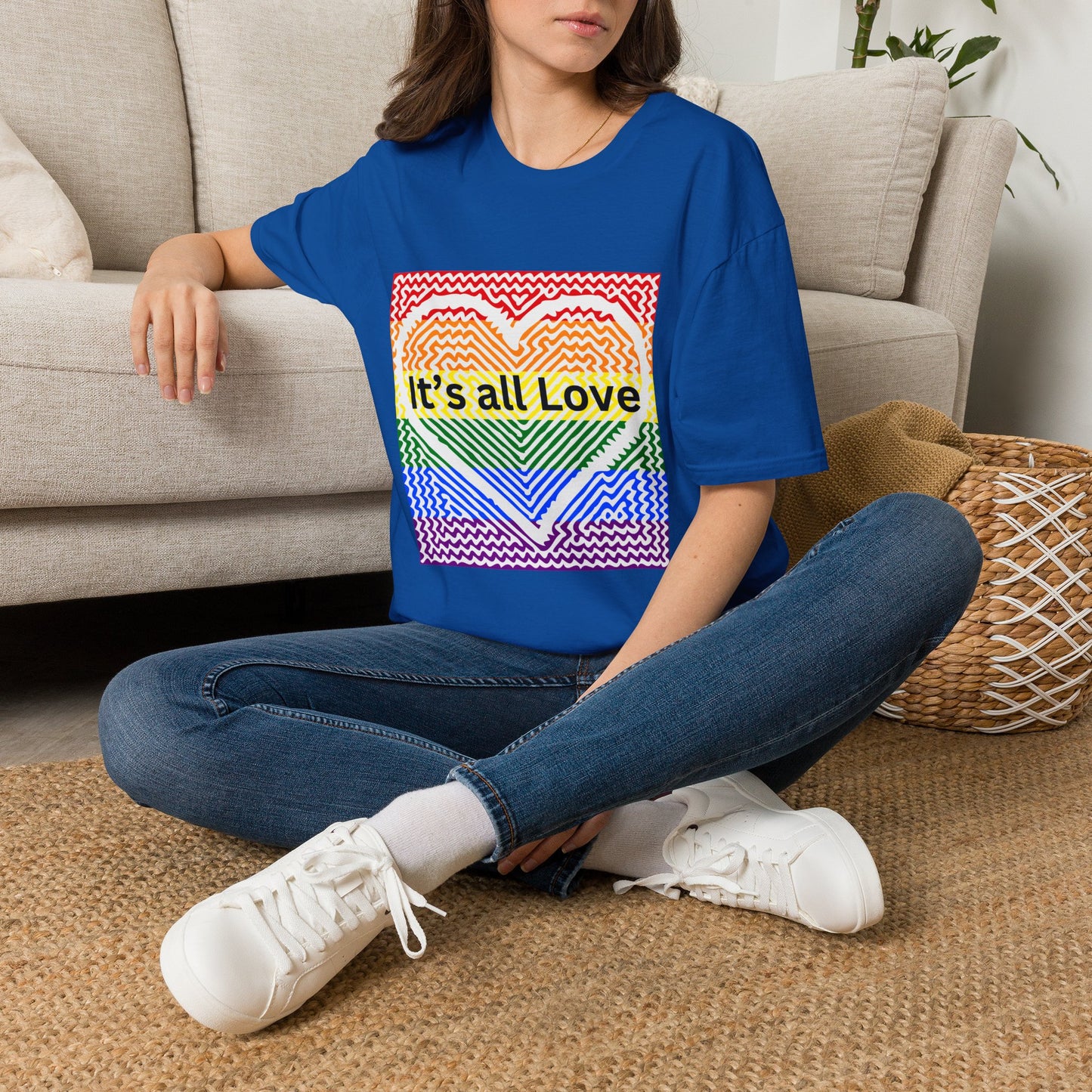 It's All Love Rainbow Heart T-Shirt