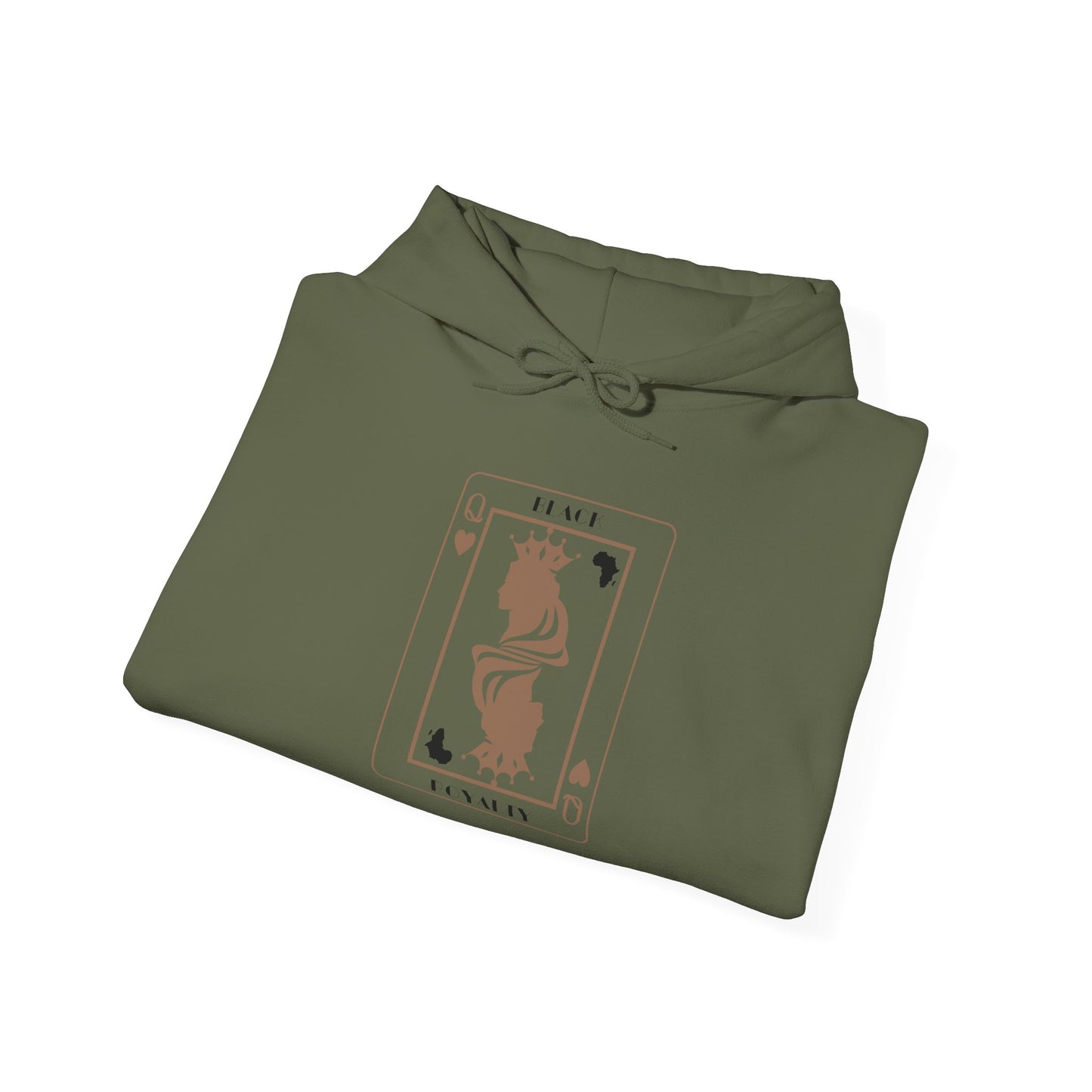 Queen of Hearts Card Hoodie — Graphic Playing Card Sweatshirt