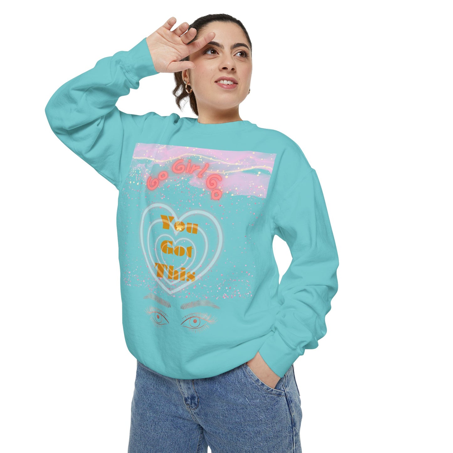 Go Girl Sweatshirt — 'You Got This' Motivational College Crewneck Sweatshirt