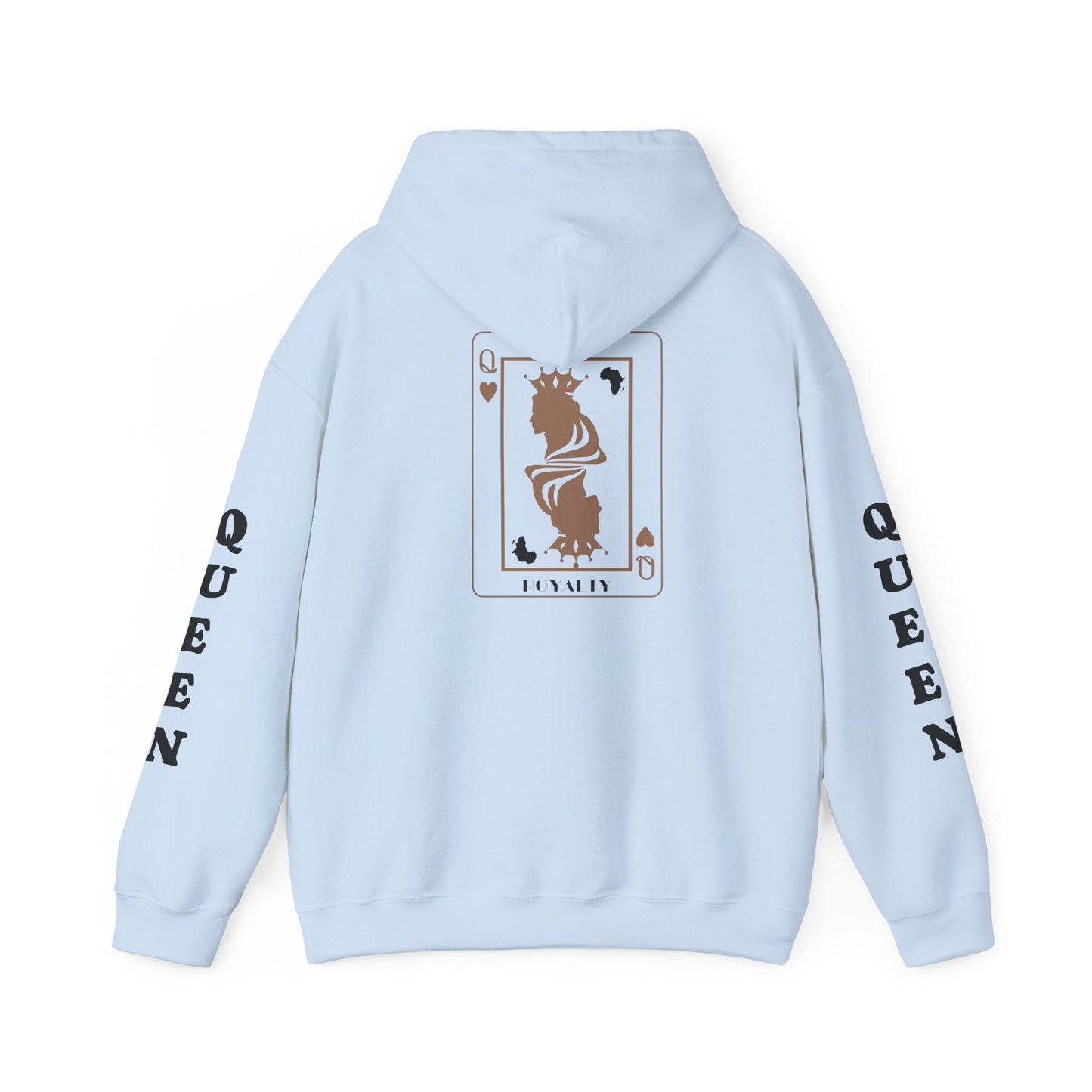 Queen of Hearts Card Hoodie — Graphic Playing Card Sweatshirt
