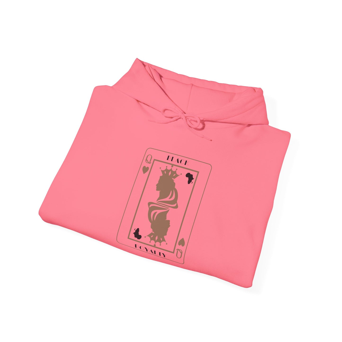 Queen of Hearts Card Hoodie — Graphic Playing Card Sweatshirt