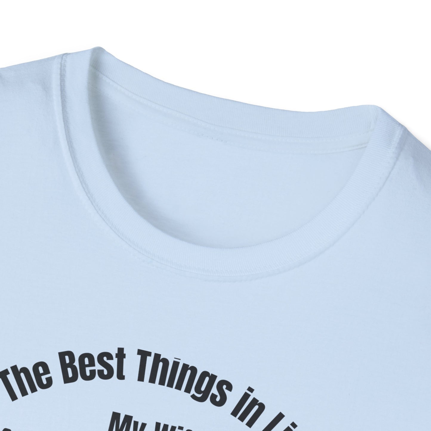 Soccer Family T-Shirt — “The Best Things in Life: My Wife, My Kids, My Dog, Soccer”