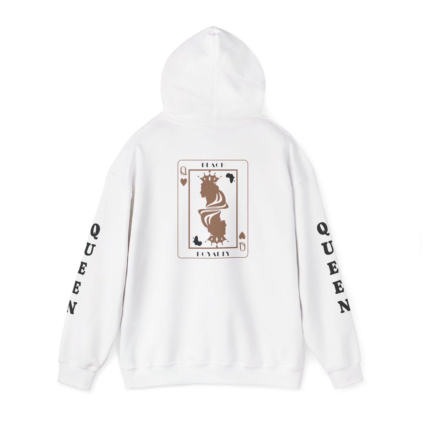 Queen of Hearts Card Hoodie — Graphic Playing Card Sweatshirt
