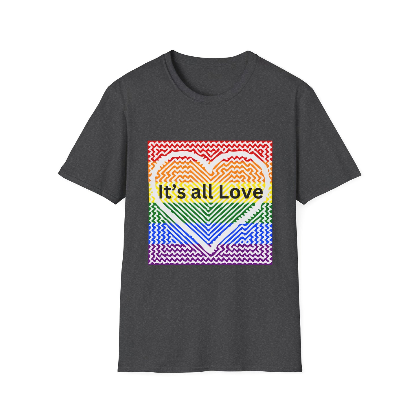 It's All Love Rainbow Heart T-Shirt