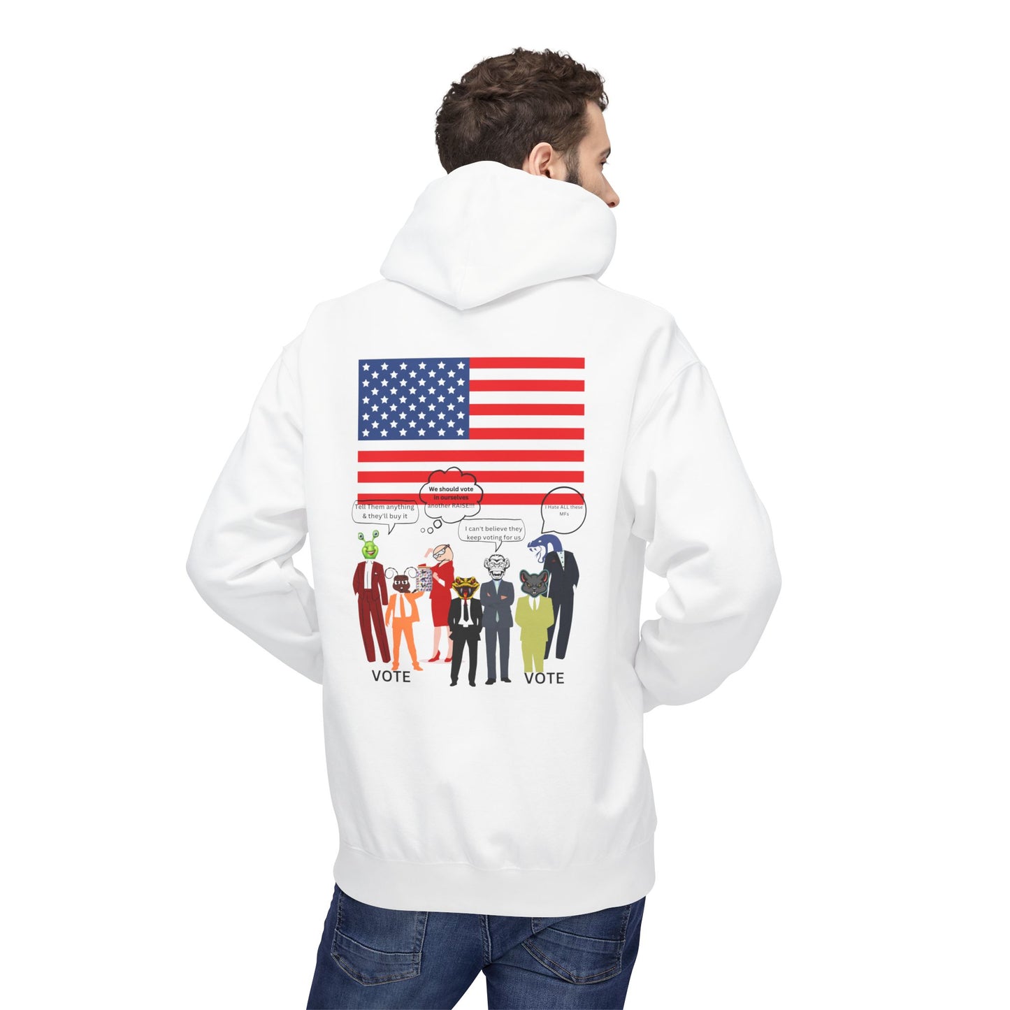 USA University 250 Yrs Hoodie — Patriotic Political Statement Graphic