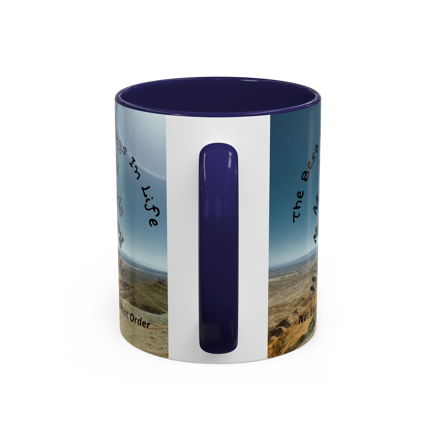 Coffee Mug — “The Best Things in Life: My Mate, My Kids, My Dog, My Coffee” Accent Ceramic Mug