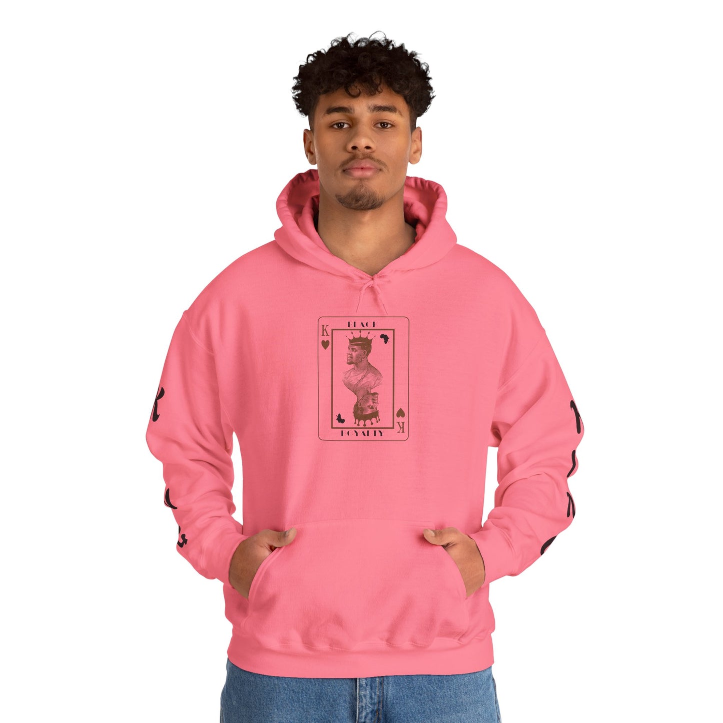 King of Hearts Hoodie — Classical Sculpture Playing Card Sweatshirt