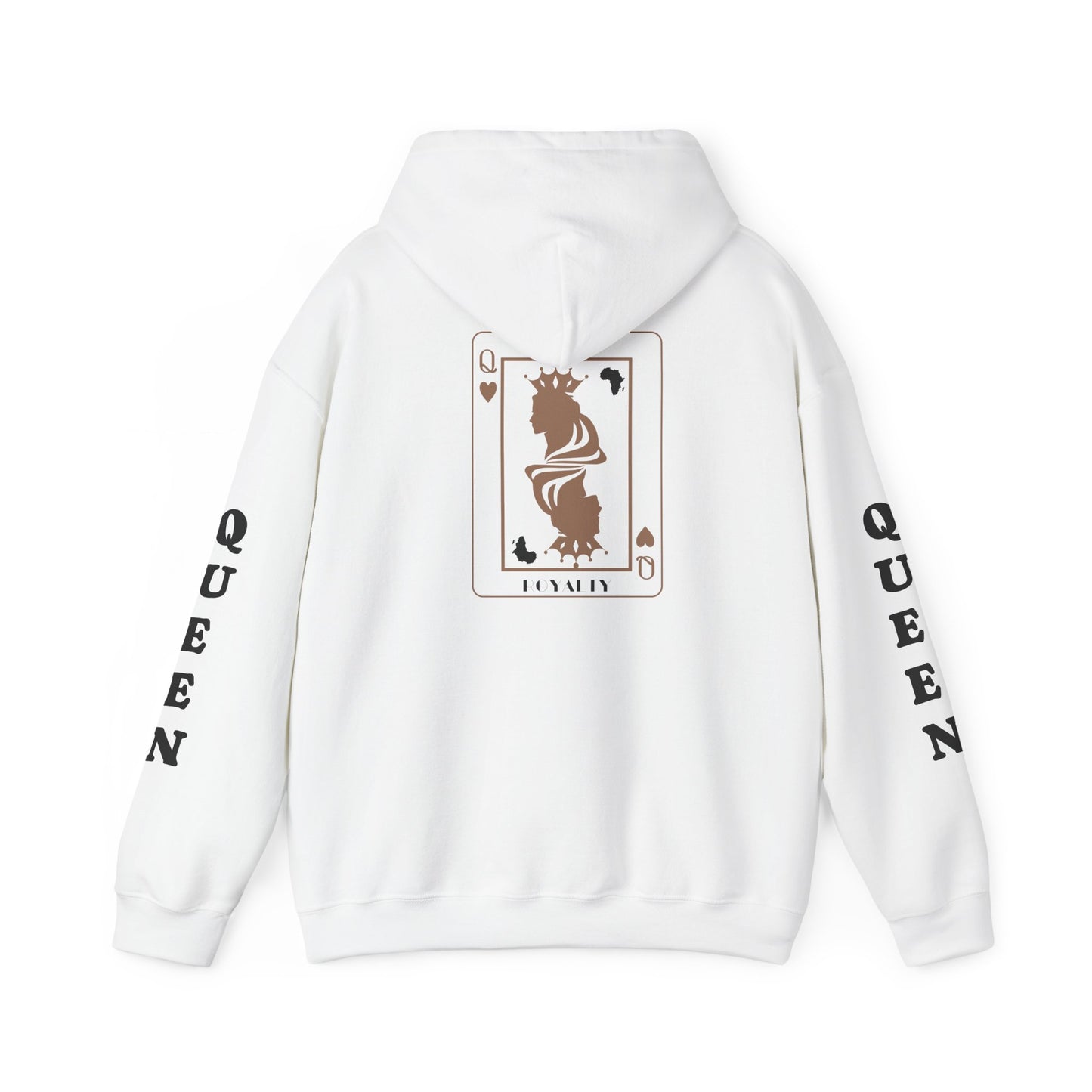 Queen of Hearts Card Hoodie — Graphic Playing Card Sweatshirt