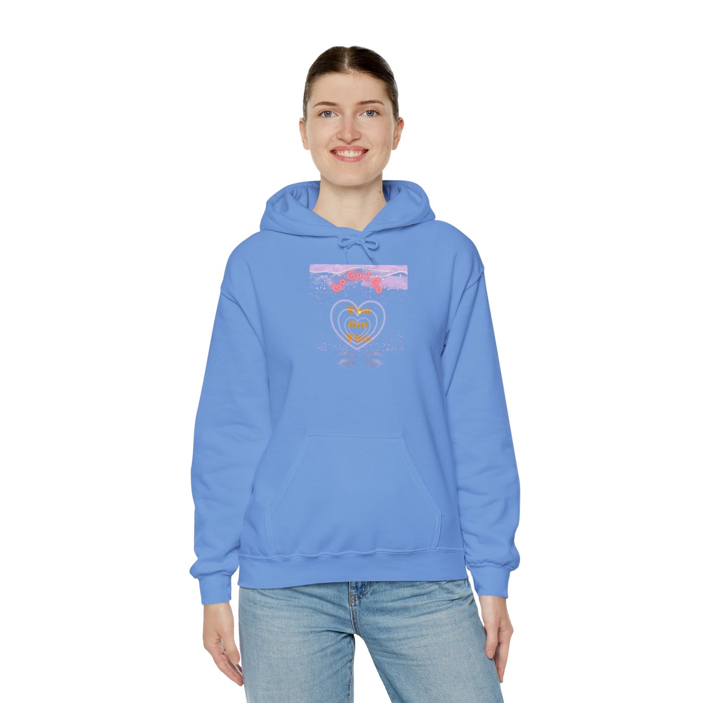 Go Girl University Hoodie — 'You Got This' Motivational Pink Graphic Hoodie