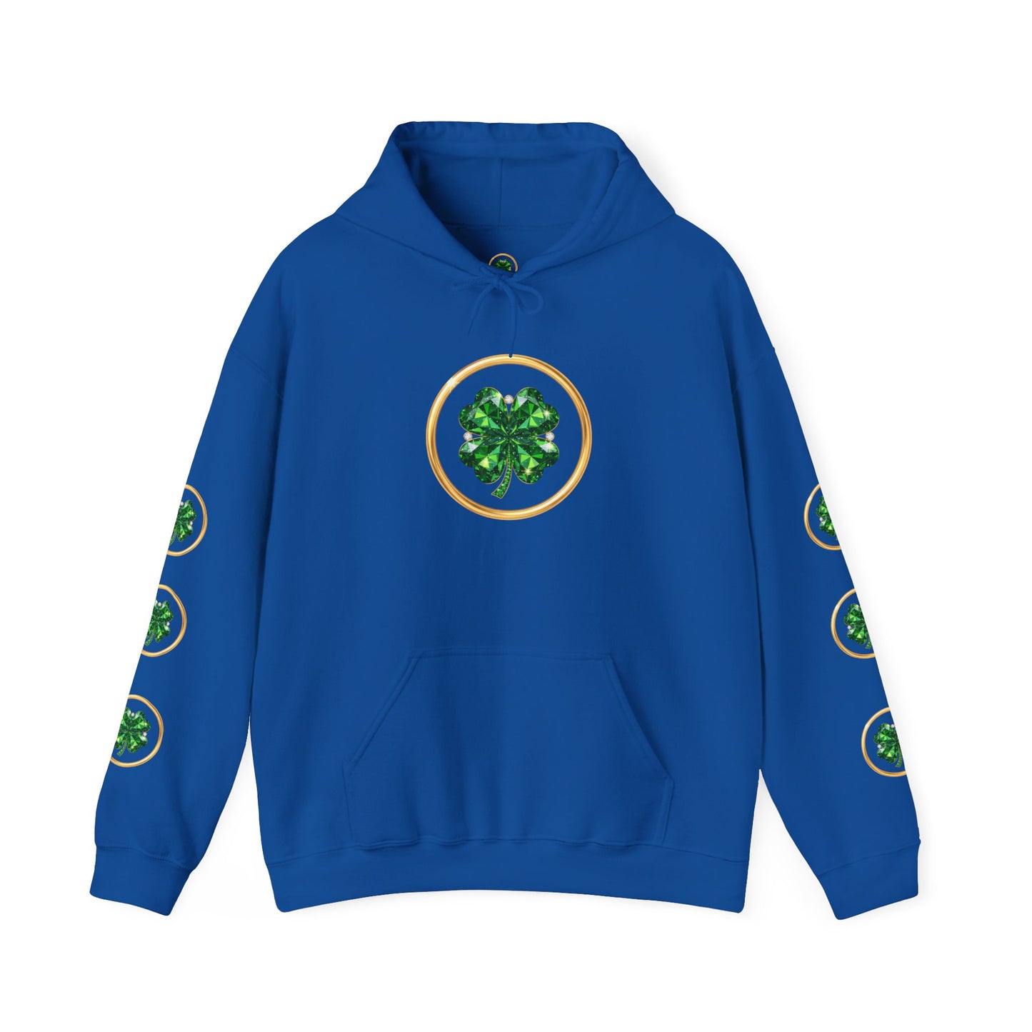 St. Patrick’s Day Lucky Pot Hoodie — Gold Pot of Money Shamrock Sweatshirt