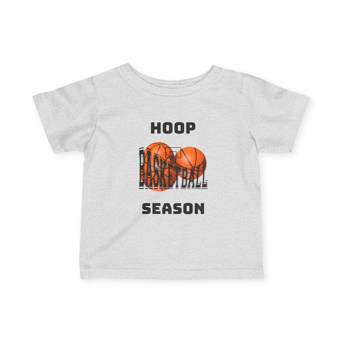 "Hoop Season" Baby Jersey Shirt -- Infant Basketball Tee