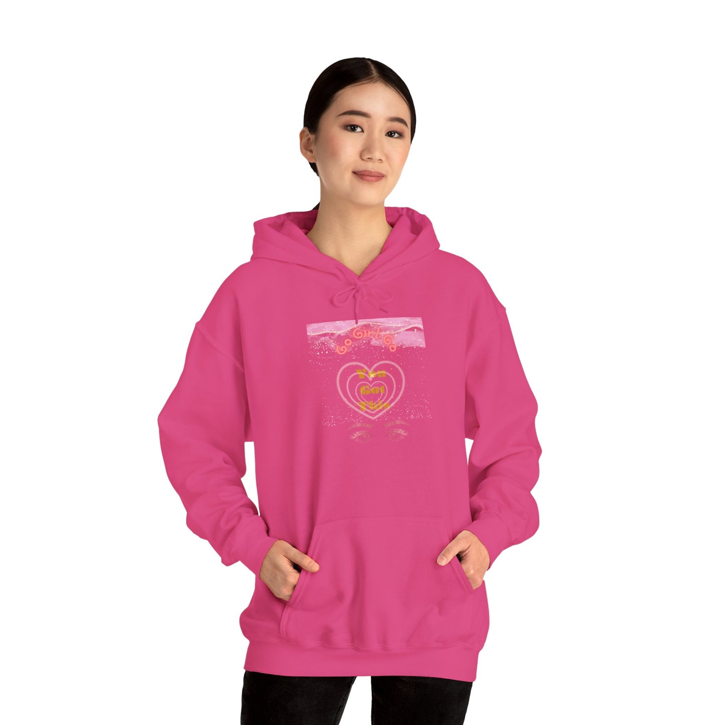 Go Girl University Hoodie — 'You Got This' Motivational Pink Graphic Hoodie