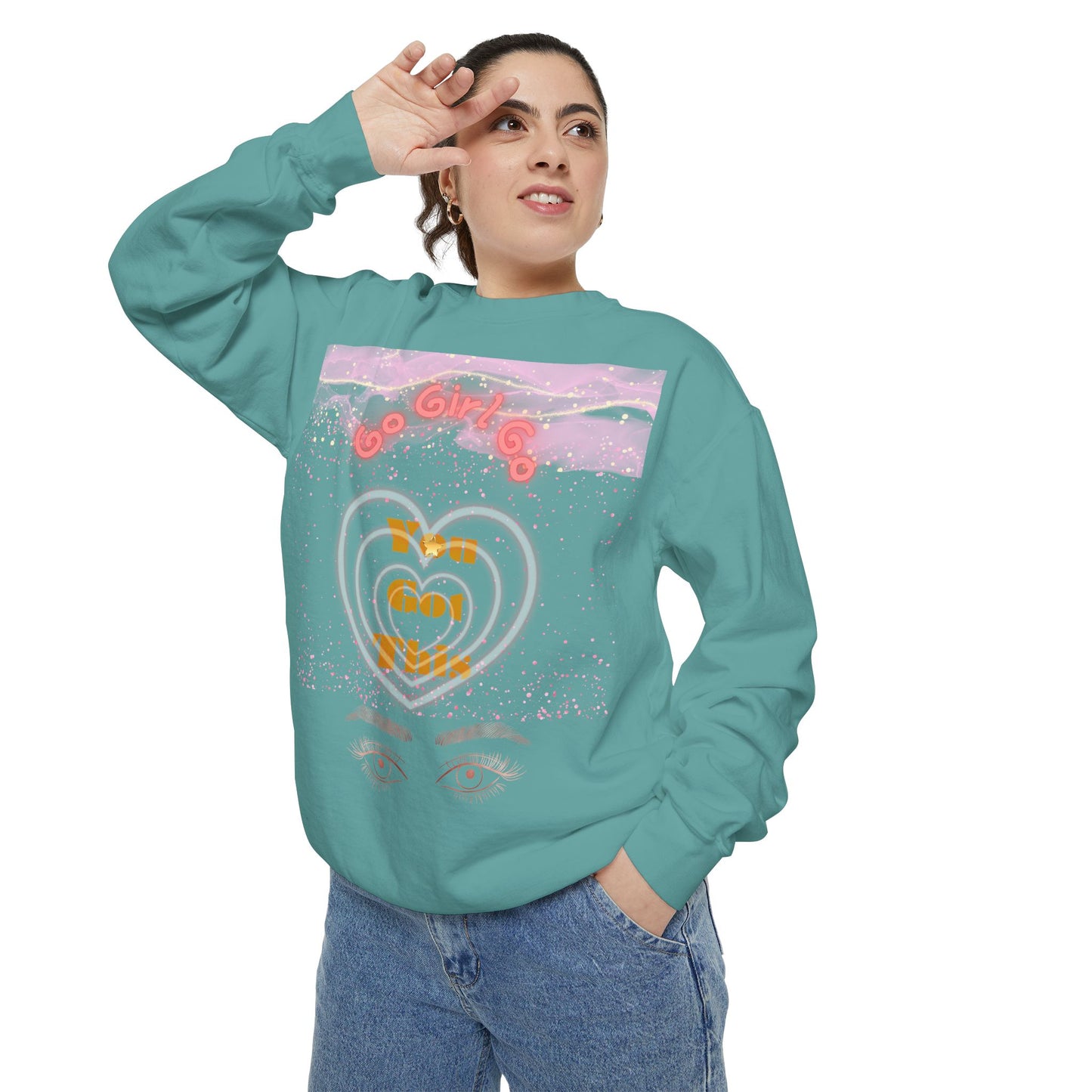 Go Girl Sweatshirt — 'You Got This' Motivational College Crewneck Sweatshirt