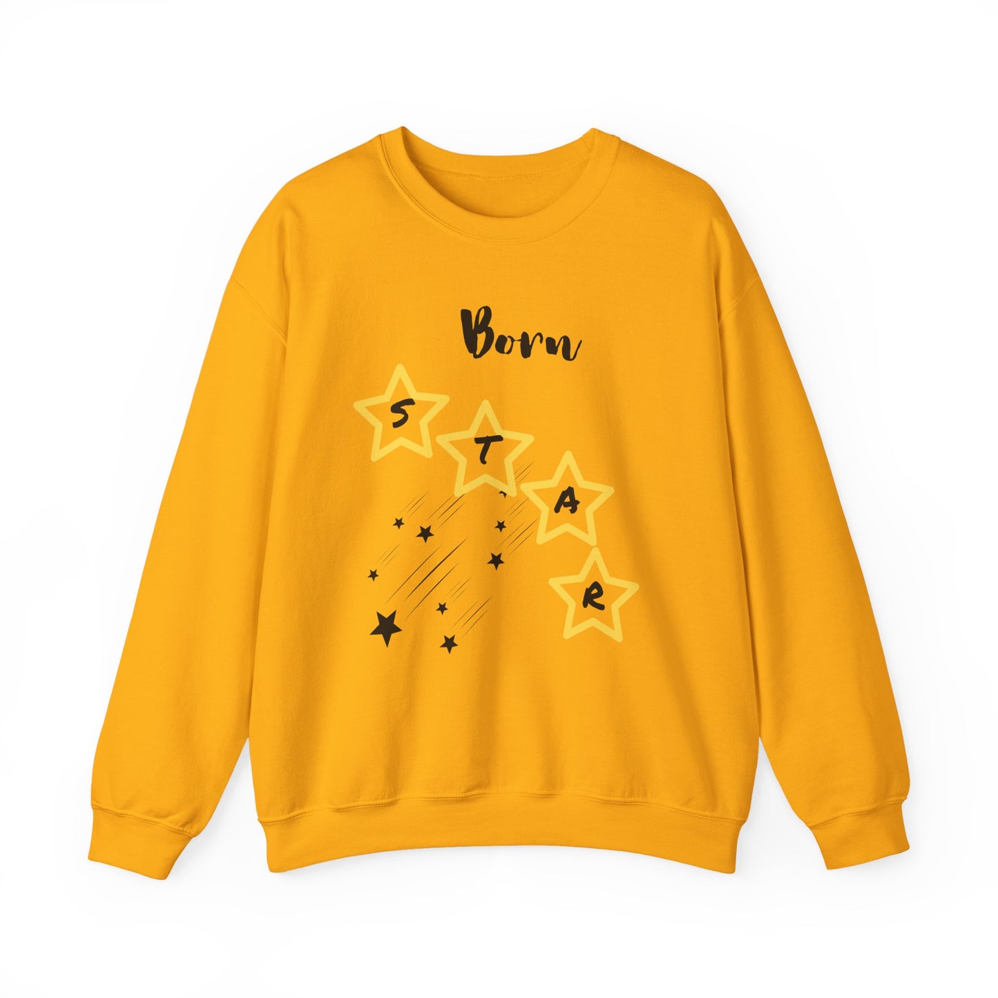 "Born Star' Unisex Heavy Blend™ Crewneck Sweatshirt - Cozy Inspiration for Every Occasion