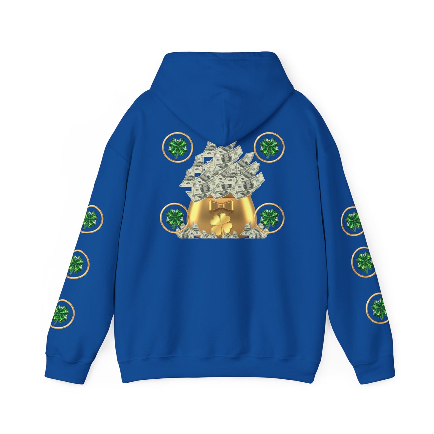 St. Patrick’s Day Lucky Pot Hoodie — Gold Pot of Money Shamrock Sweatshirt