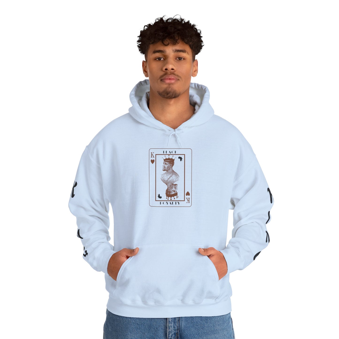 King of Hearts Hoodie — Classical Sculpture Playing Card Sweatshirt