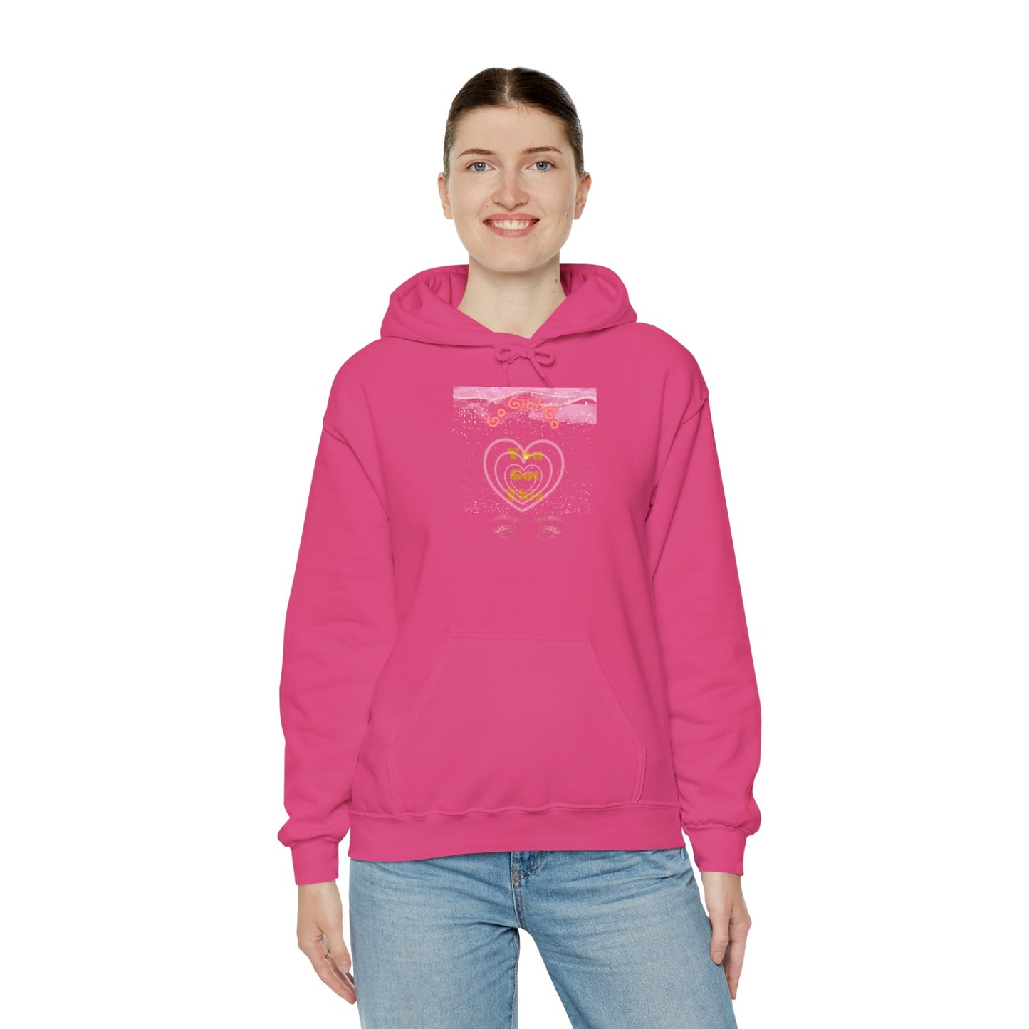 Go Girl University Hoodie — 'You Got This' Motivational Pink Graphic Hoodie