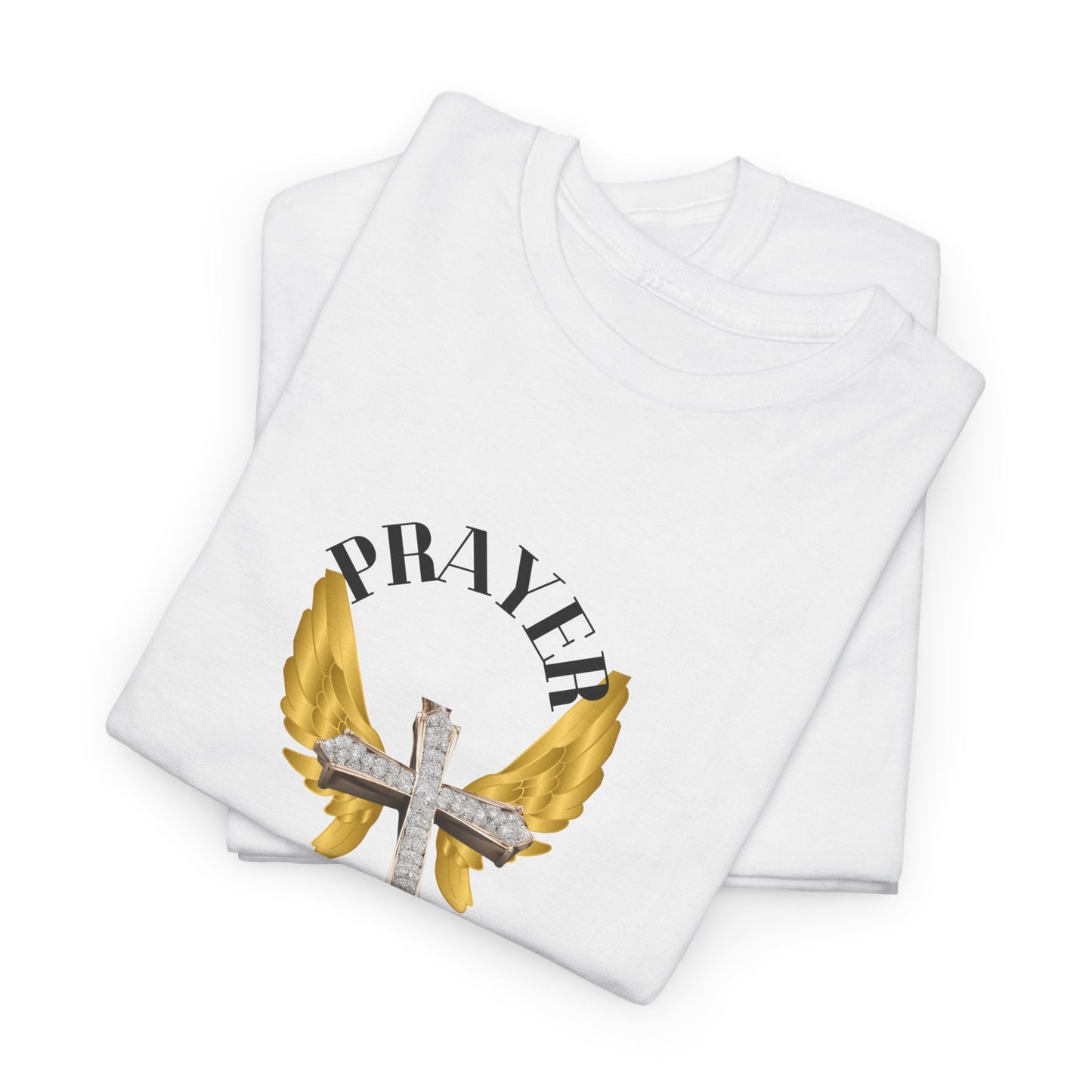 Holy: "Prayer Warrior" - Unisex Heavy Cotton Tee - Motivational T-Shirt (Adults)