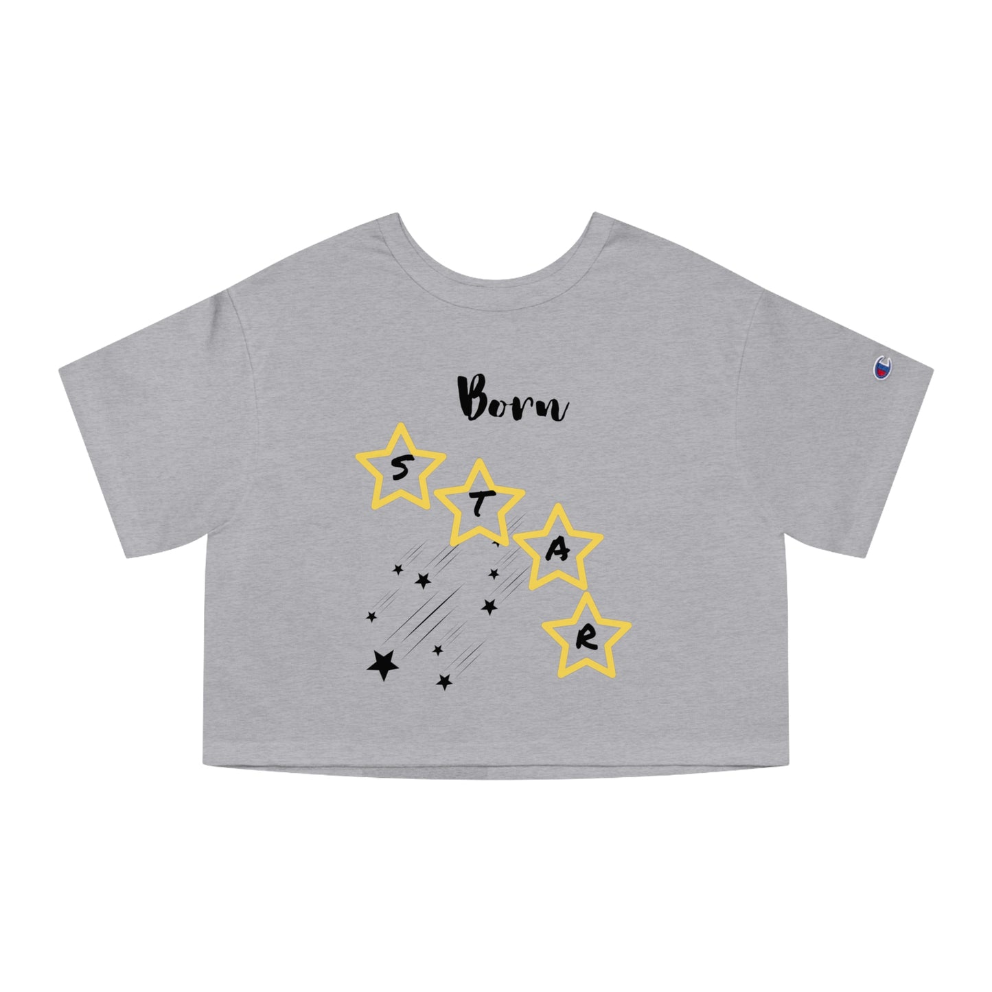 'Born Star' - Women's Cropped T-Shirt - Casual, Fun, Stylish Tee