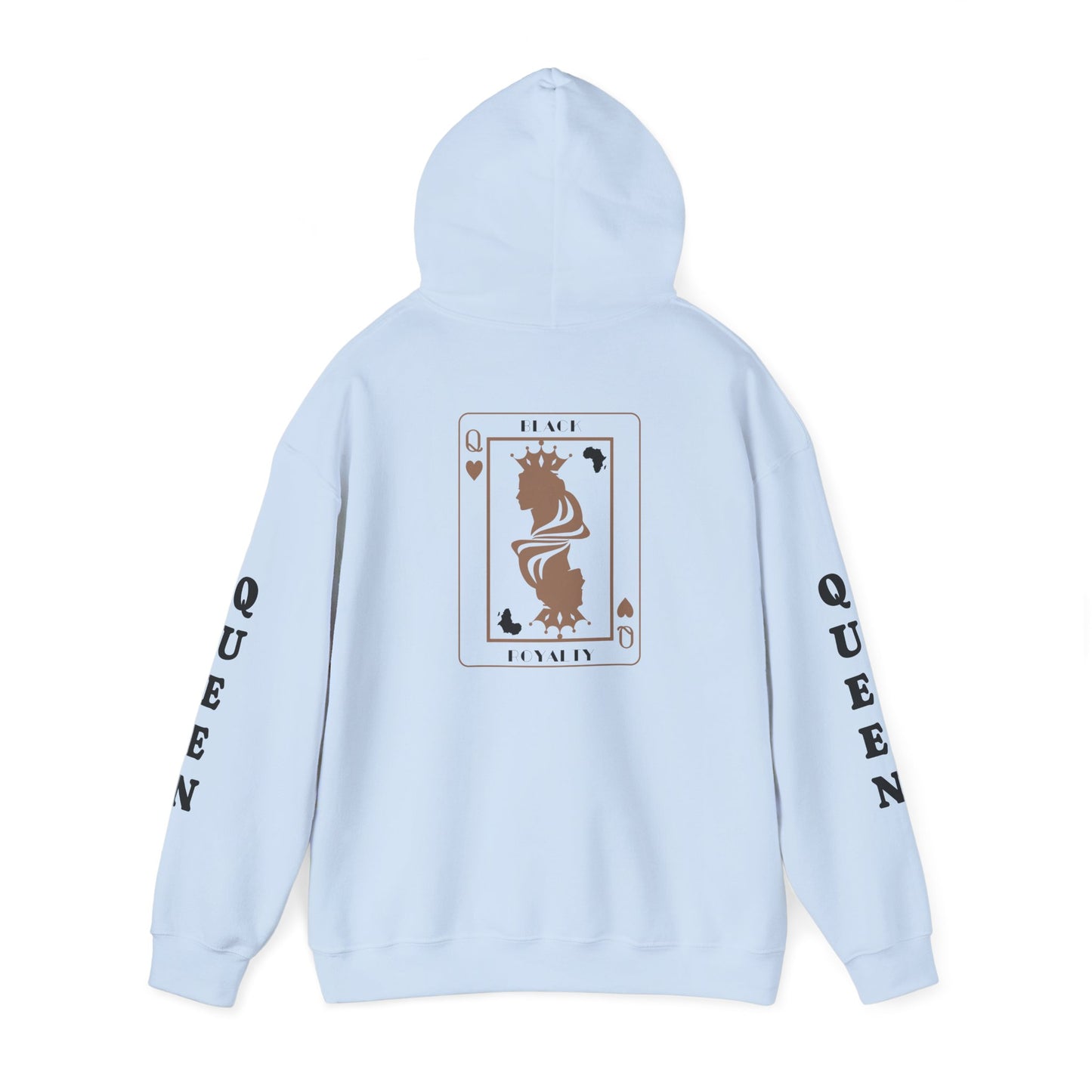 Queen of Hearts Card Hoodie — Graphic Playing Card Sweatshirt